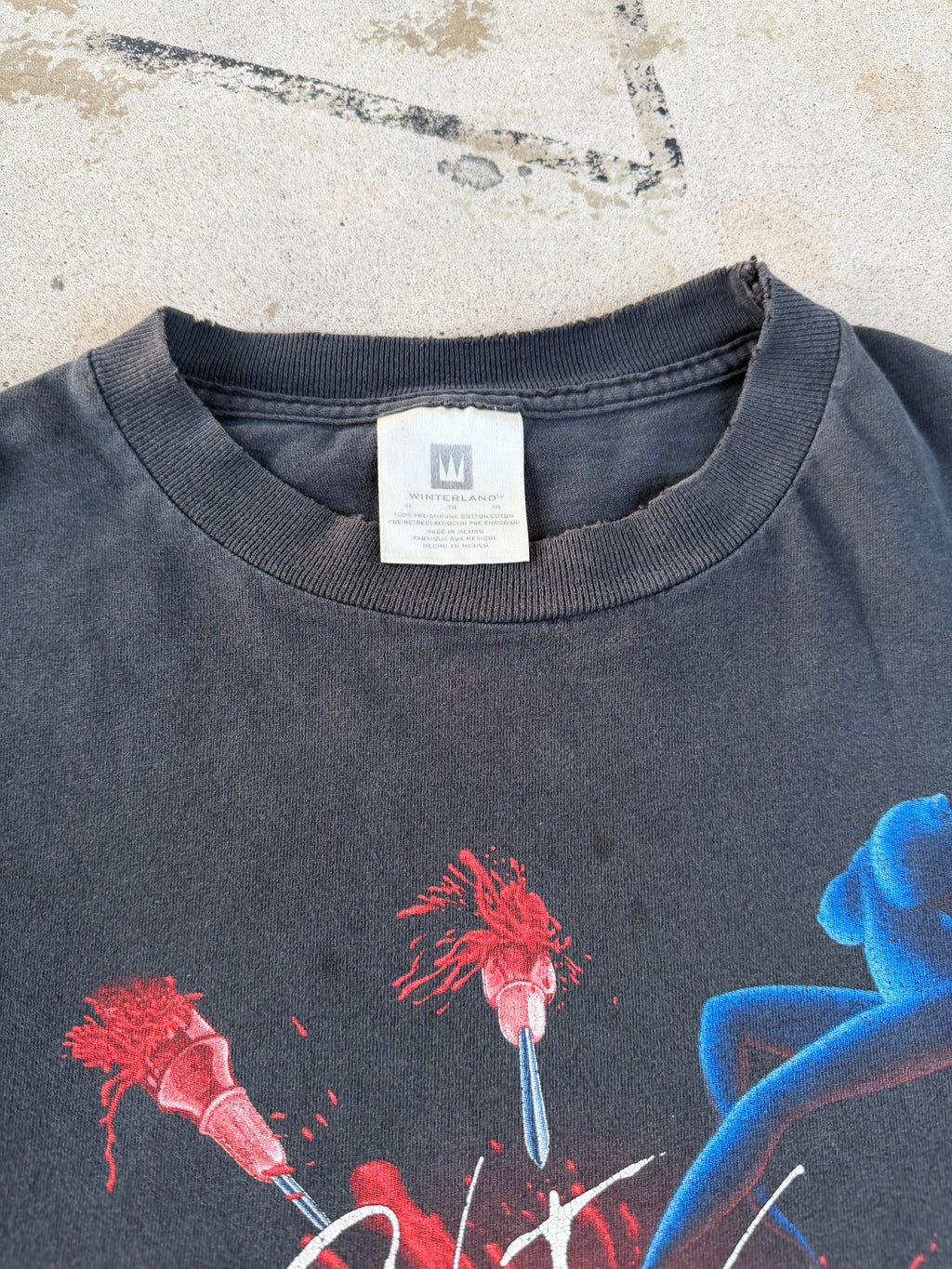 90s Pink Floyd Bloody Firework Tatoos & Guns "The Wall" Tee | XL