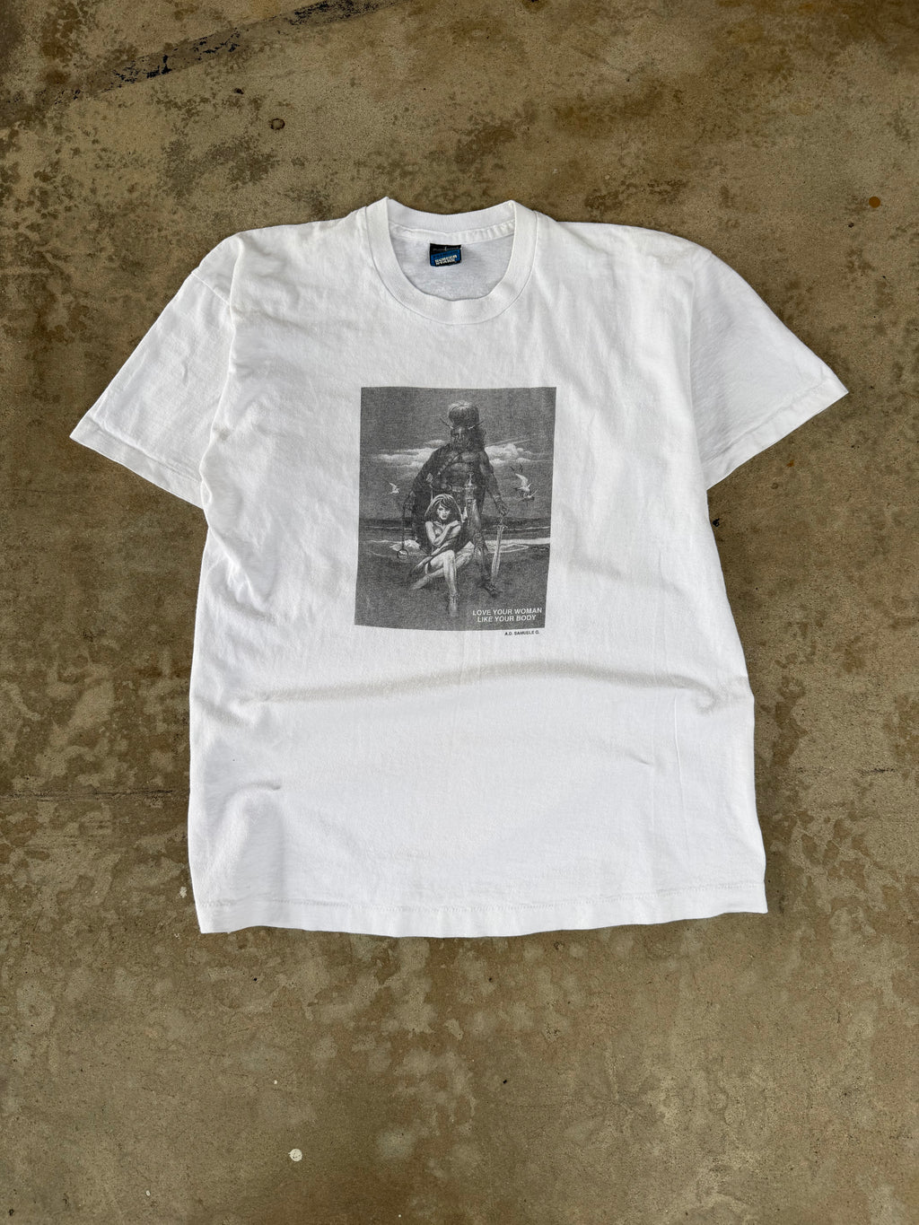 90s "Love Your Women's Body" Titan Tee | L