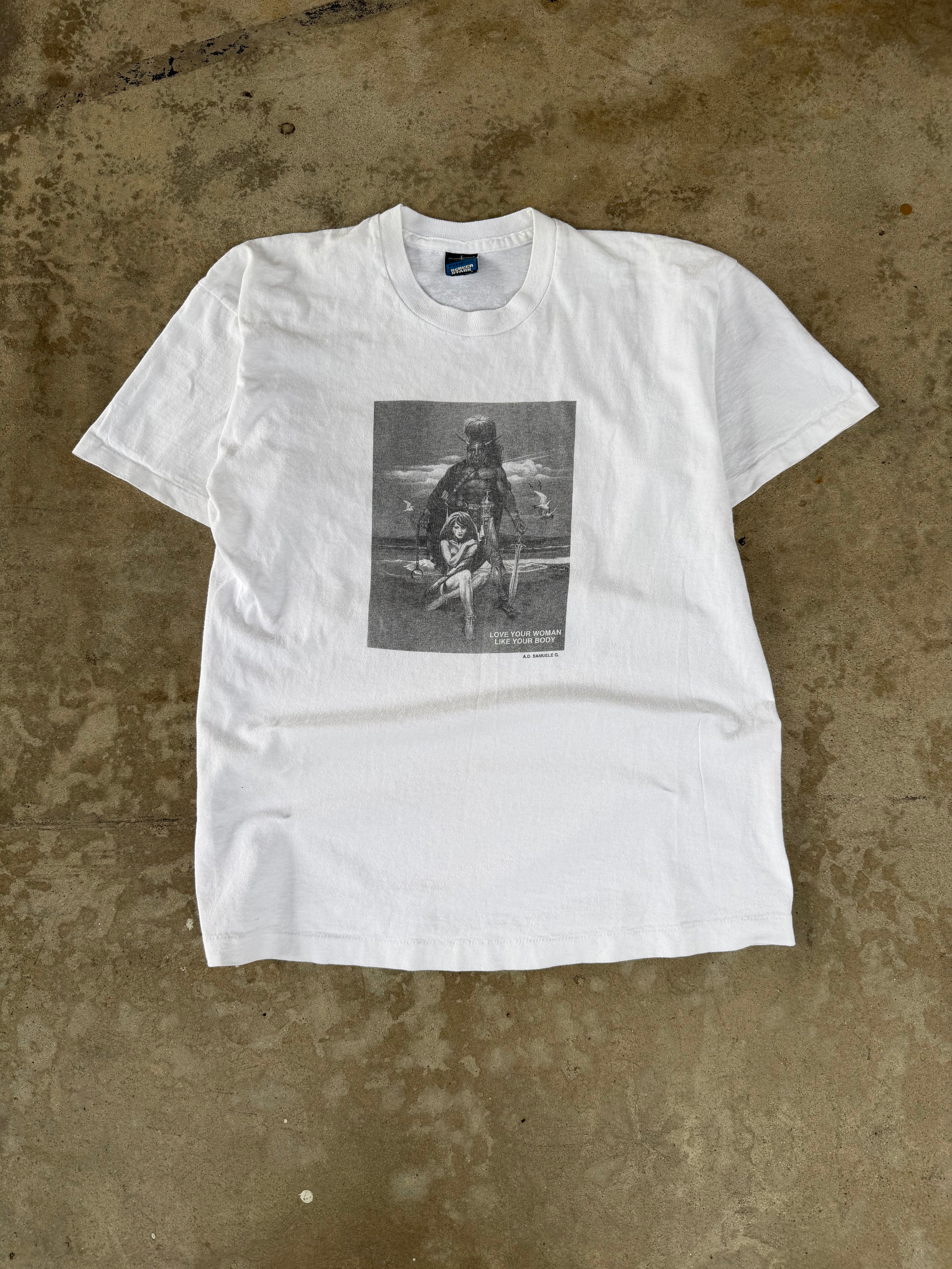 90s "Love Your Women's Body" Titan Tee | L