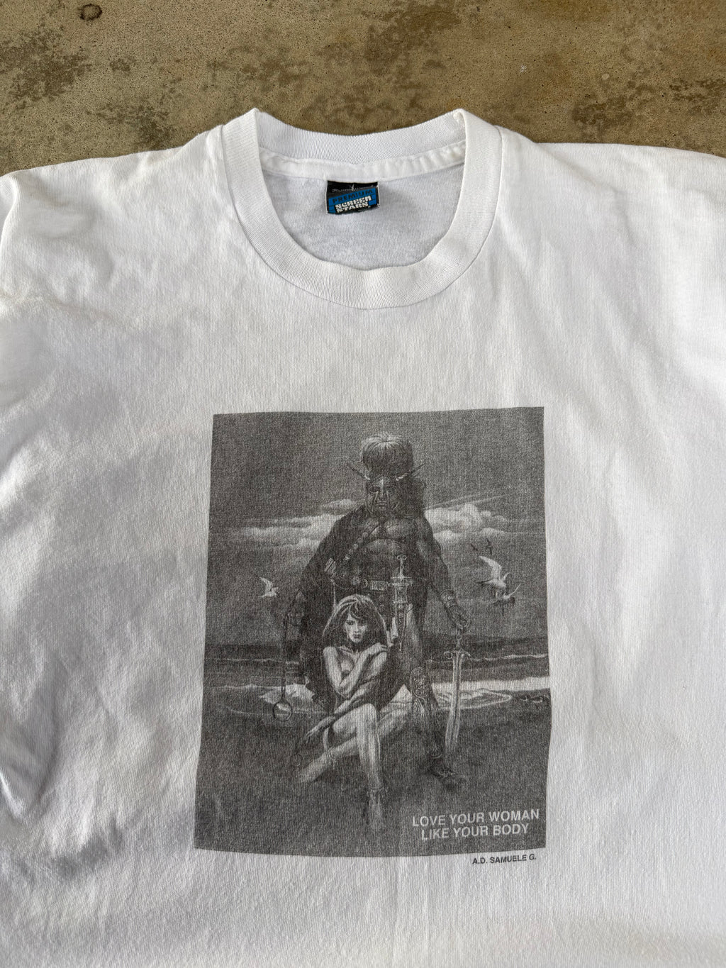 90s "Love Your Women's Body" Titan Tee | L