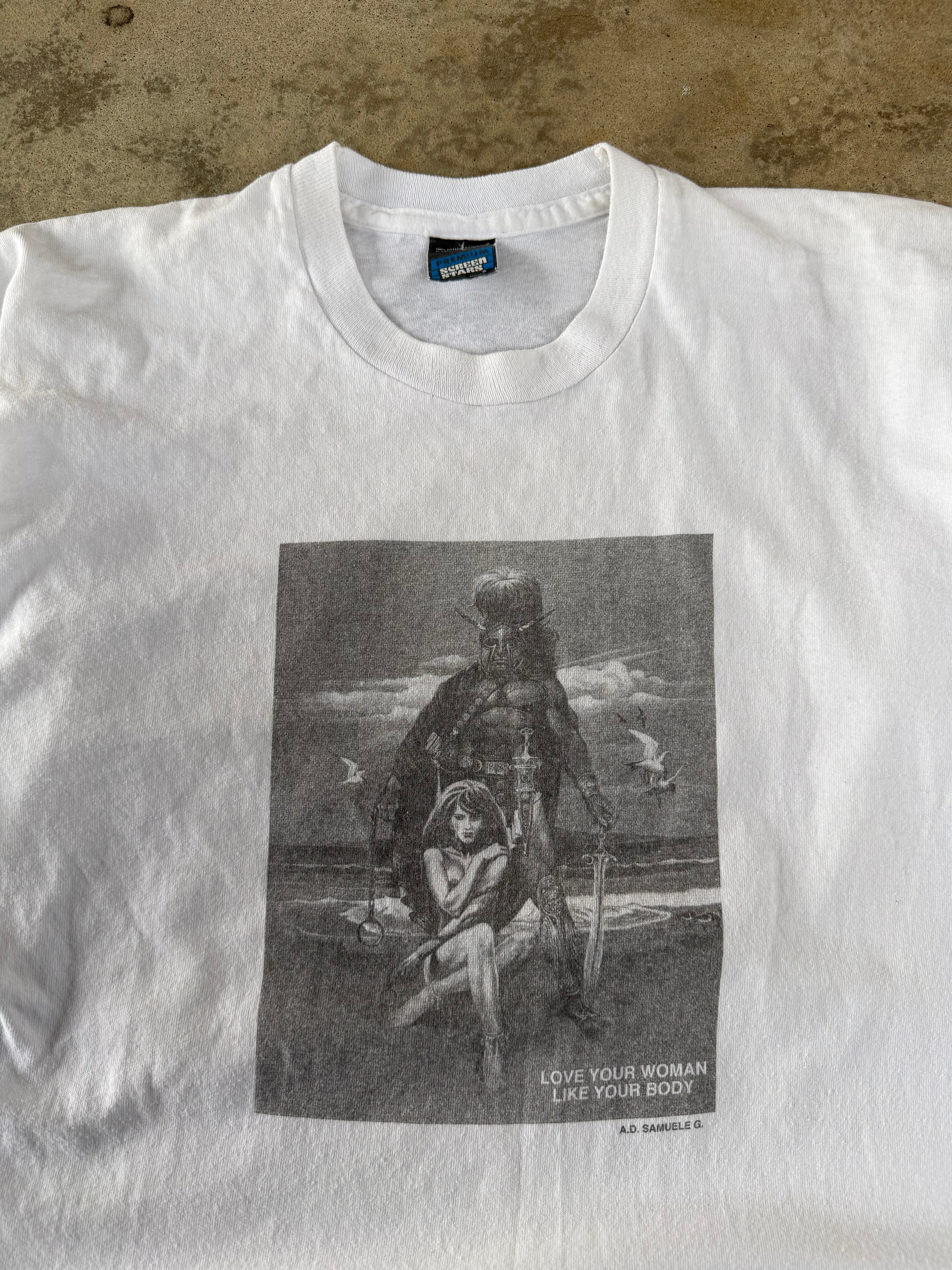 90s "Love Your Women's Body" Titan Tee | L