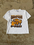 2002 Lakers 3-Peat Thrashed Shaq & Kobe Tee | L