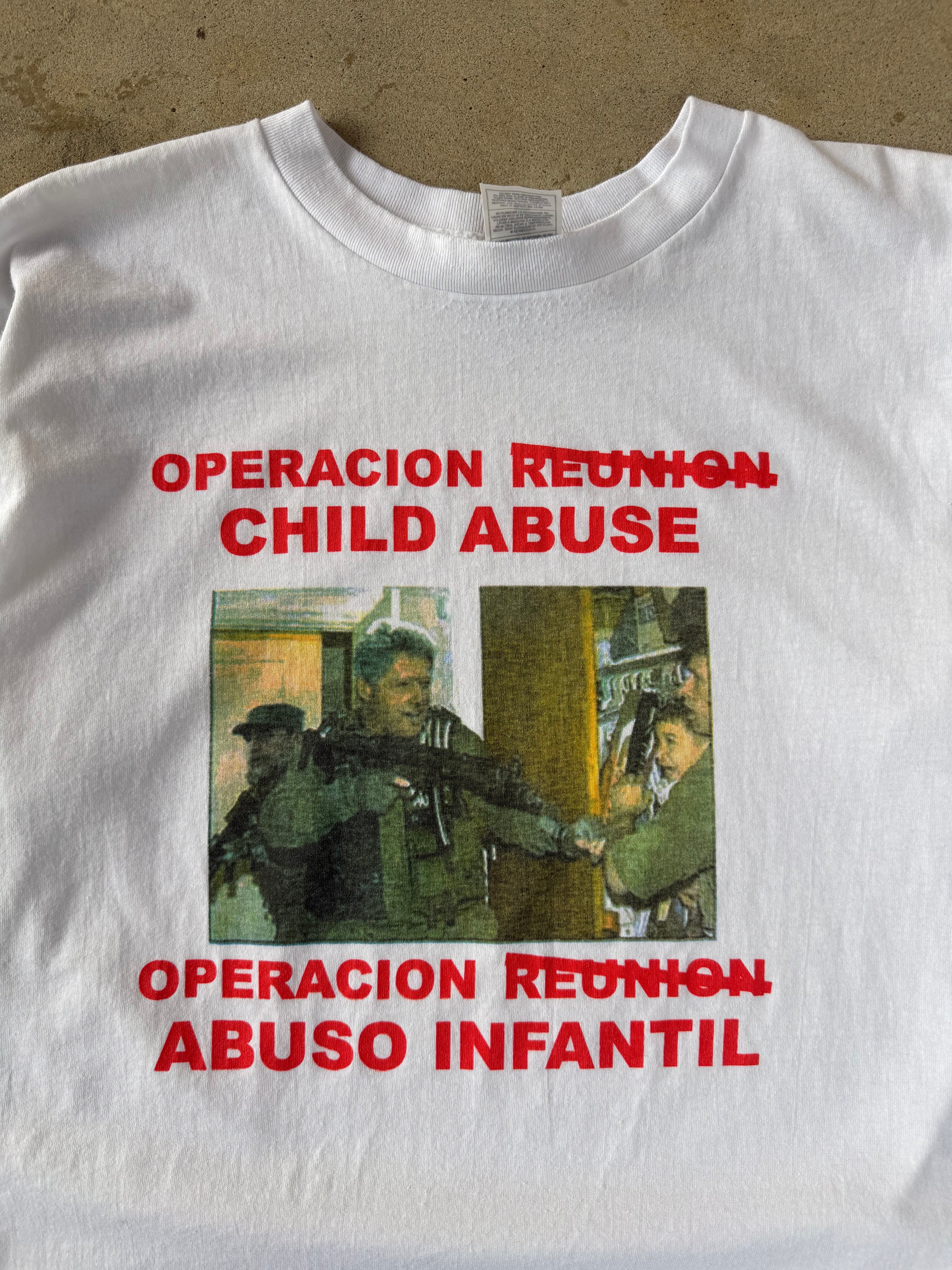 Late 90s Early 00s Anti Child Abuse Tee | XL