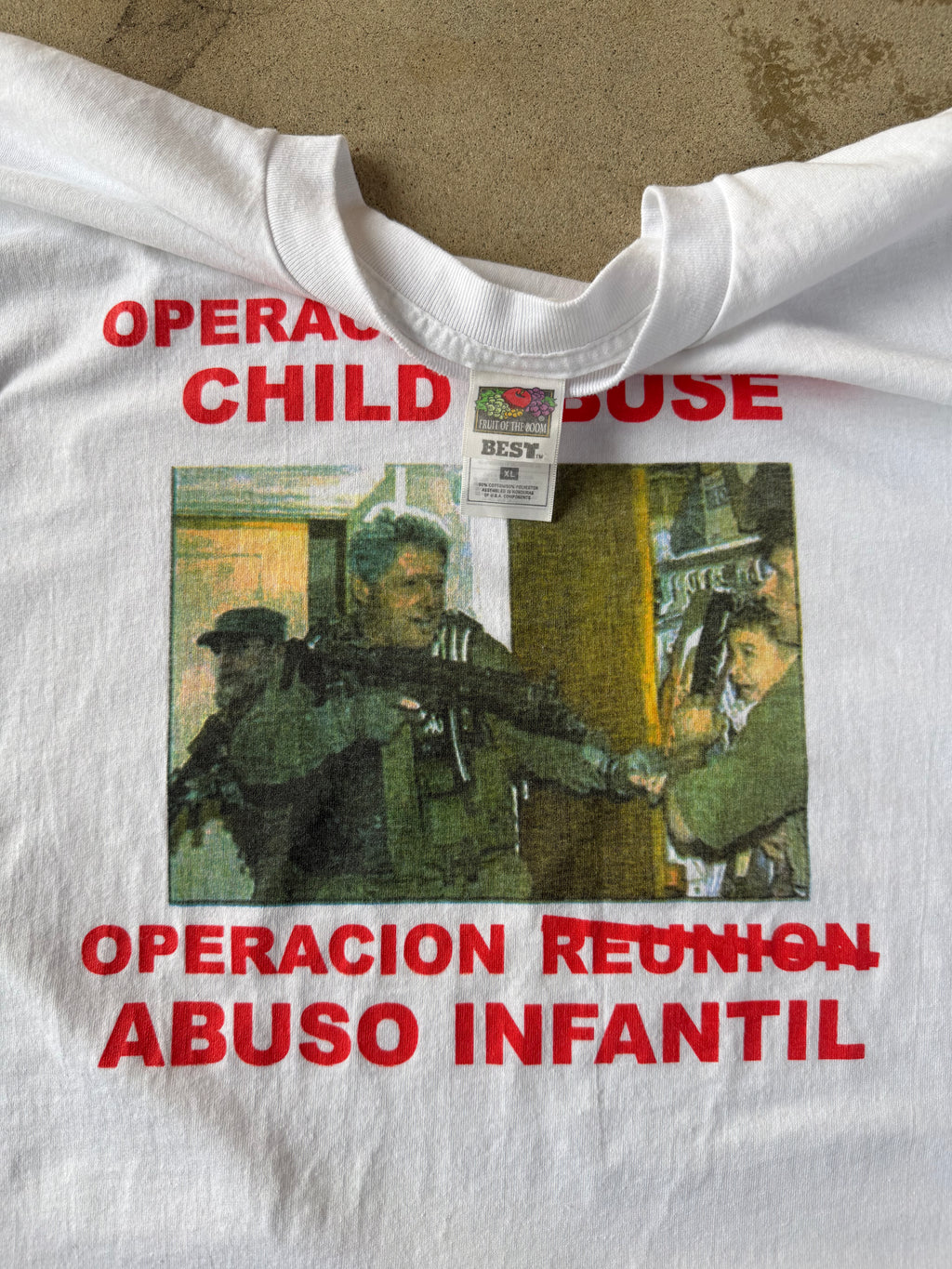 Late 90s Early 00s Anti Child Abuse Tee | XL