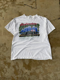 90s Thrashed Budweiser Beer Alligator Promo Tee | XL