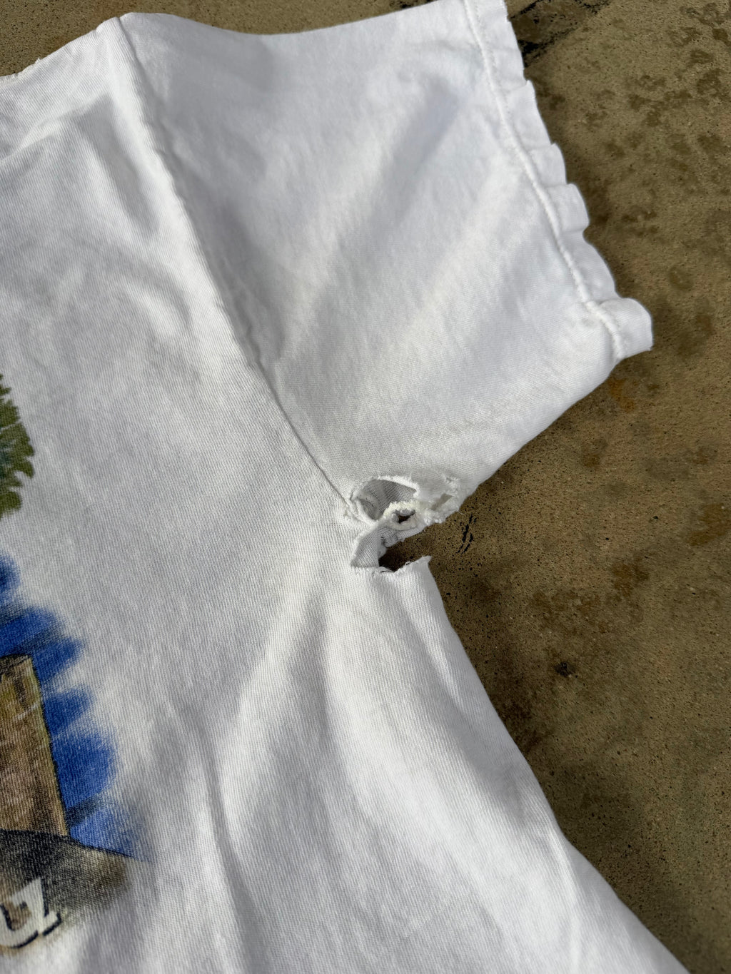 90s Thrashed Budweiser Beer Alligator Promo Tee | XL