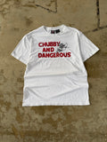 90s "Chubby & Dangerous" Comedy Tee | L