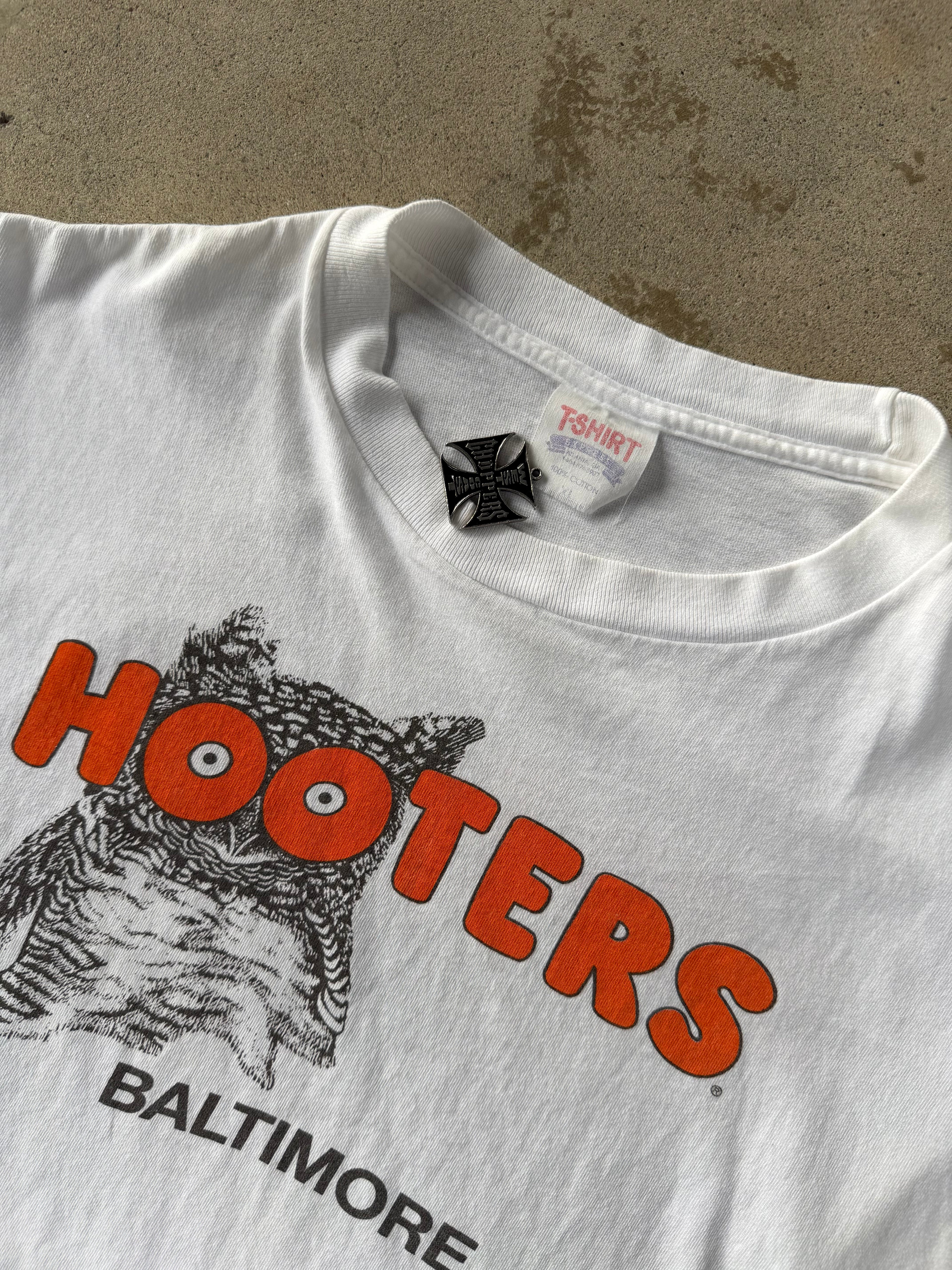 90s Hooters Promo Mirror Print Tee | XL