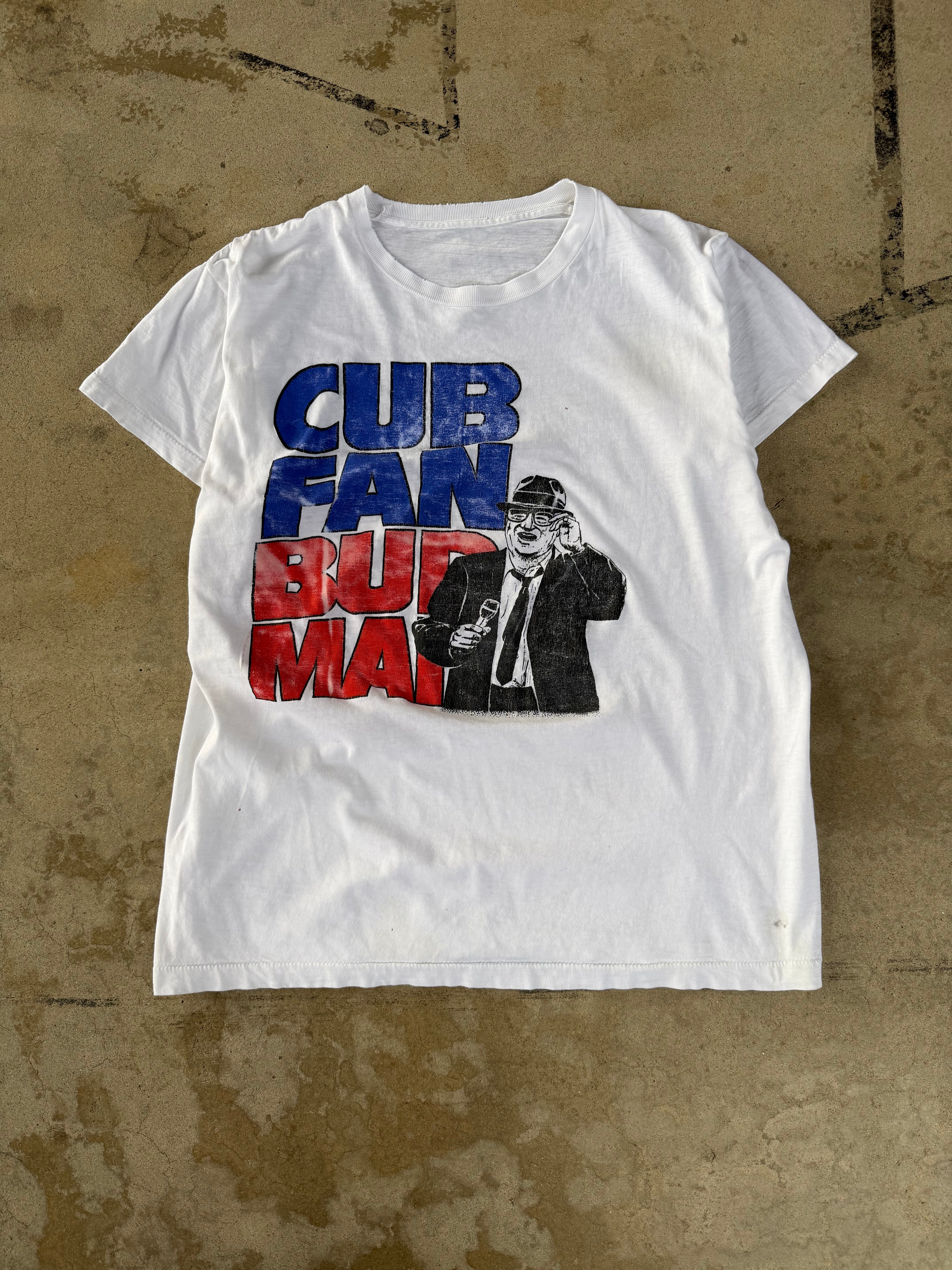 00s "Cub Fan Bud Man" Weed Parody Tee | L