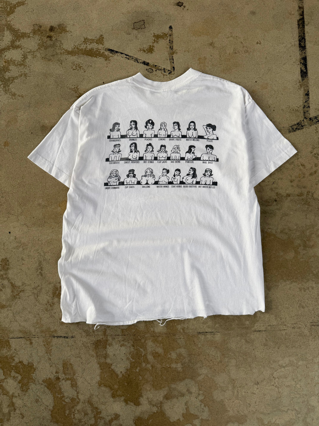 90s Boob Sizes Comedy Tee | XL
