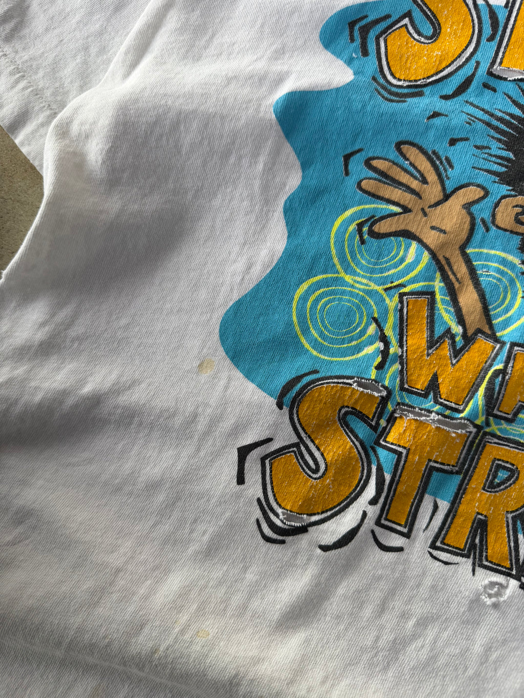90s Thrashed "Stress? What Stress?" Comedy Tee | XL
