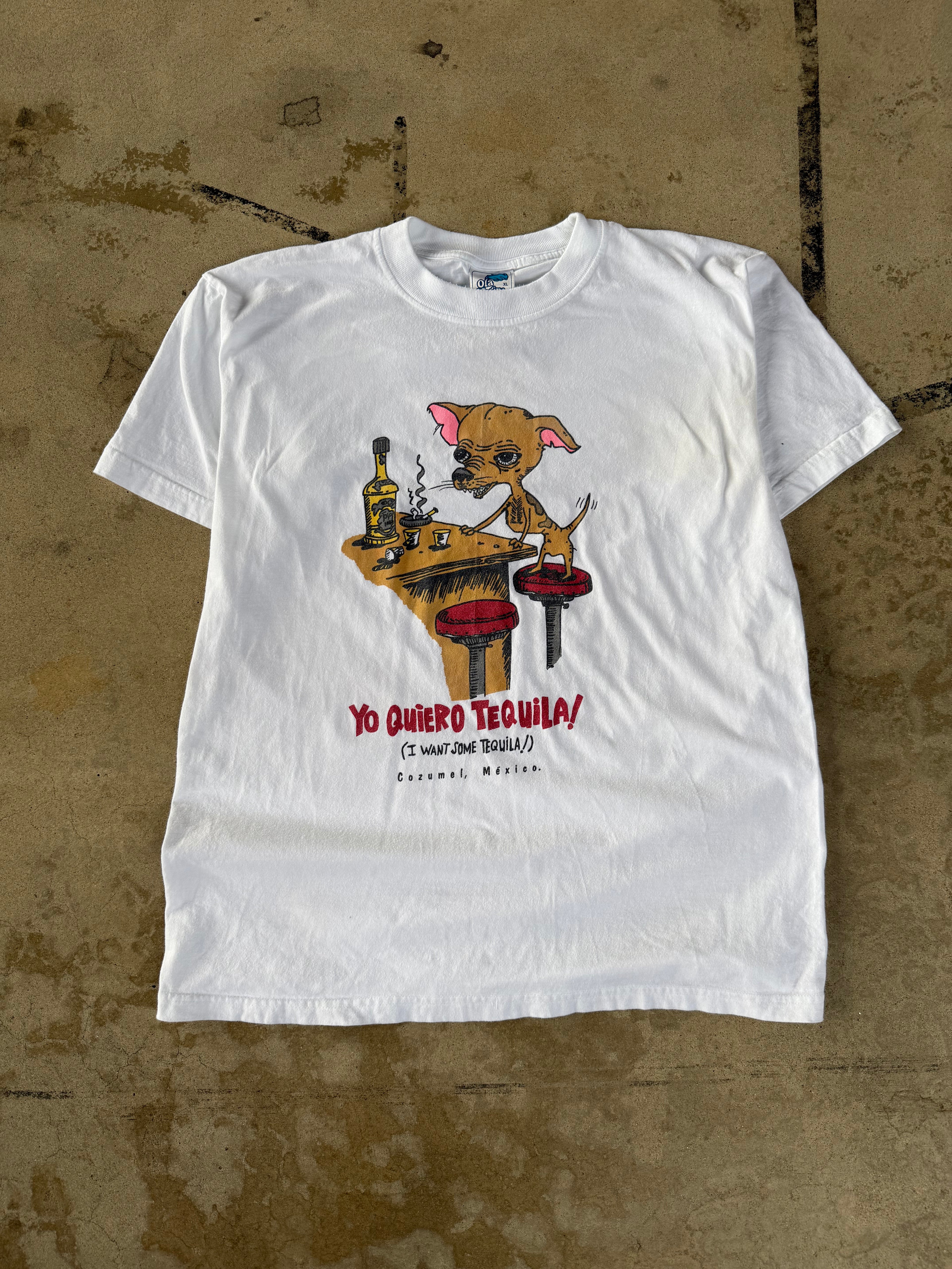 90s "Yo Quiero Tequila" Taco Bell Parody Tee | XL