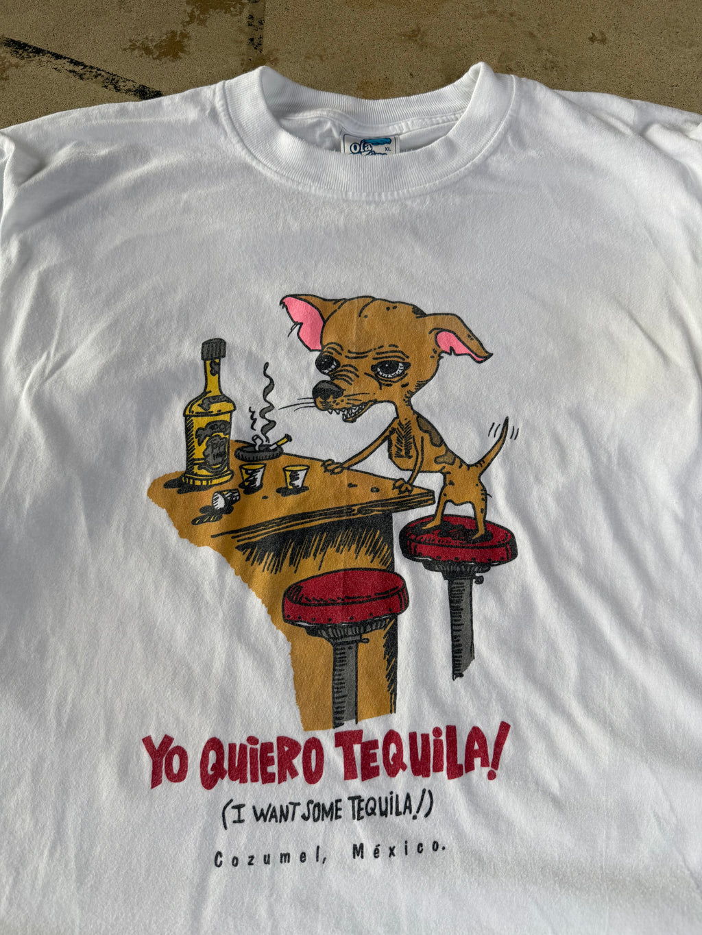 90s "Yo Quiero Tequila" Taco Bell Parody Tee | XL