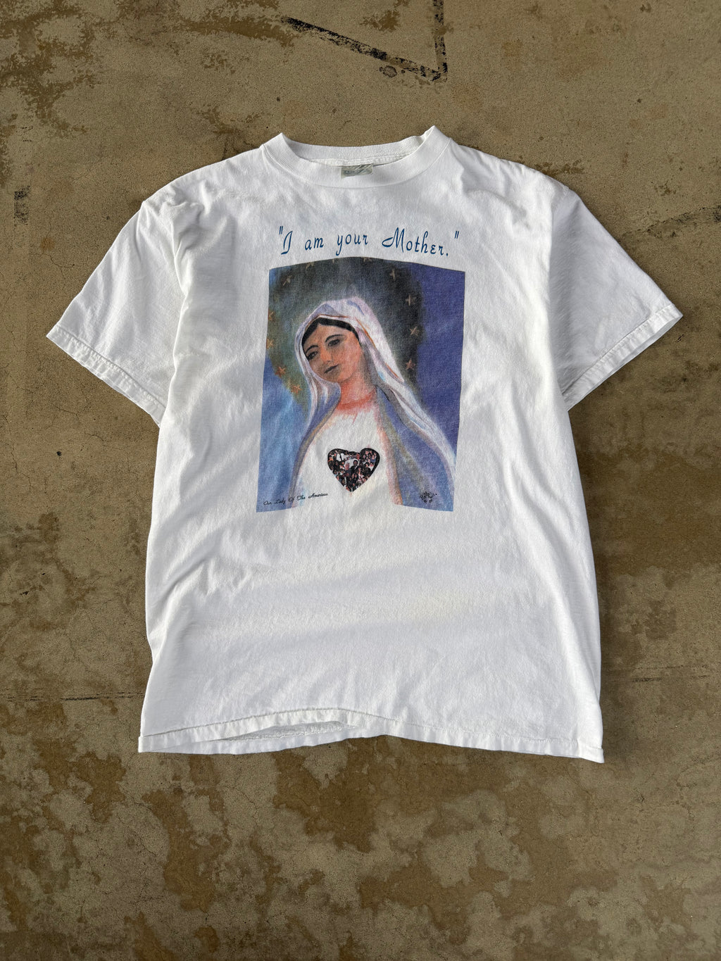 90s "I Am Your Mother" Virgin Mary Tee | L