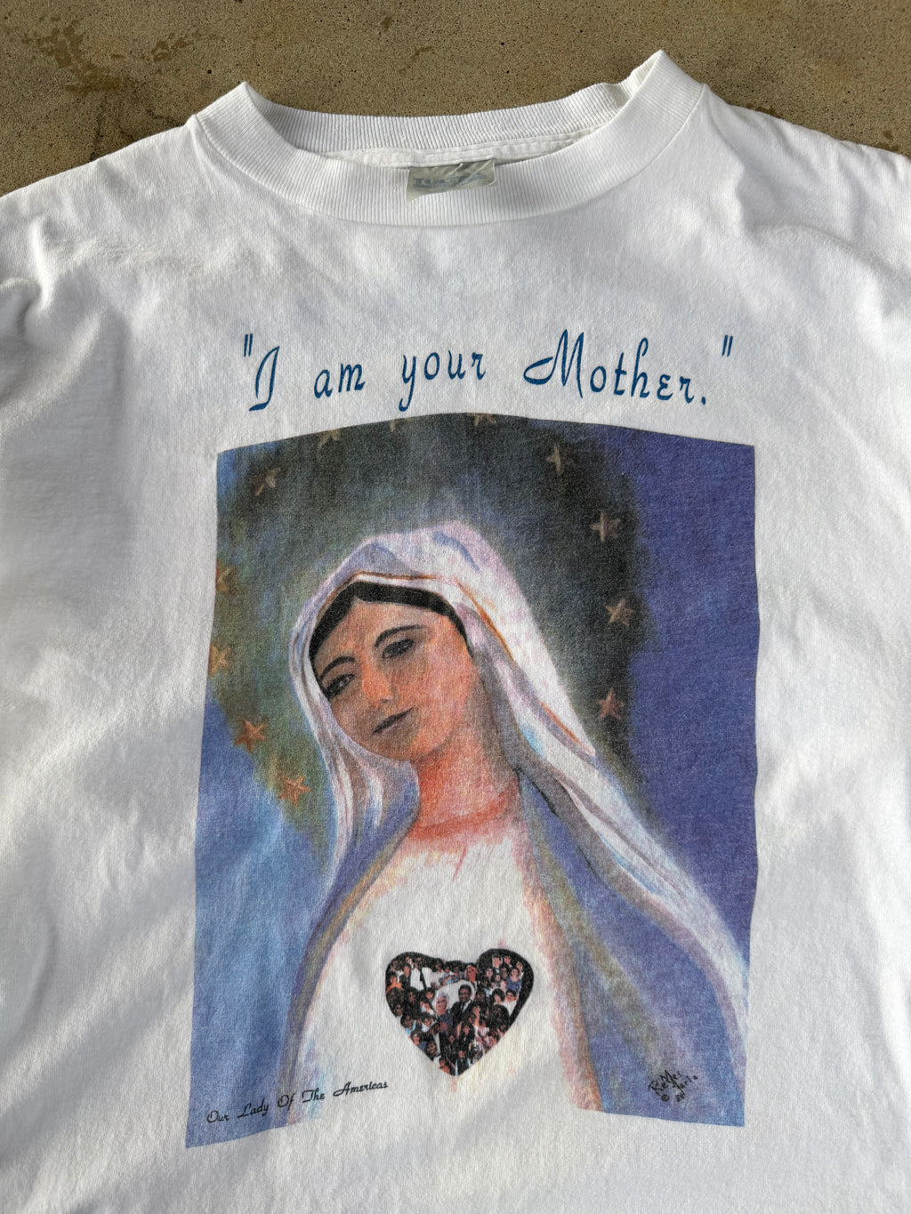 90s "I Am Your Mother" Virgin Mary Tee | L