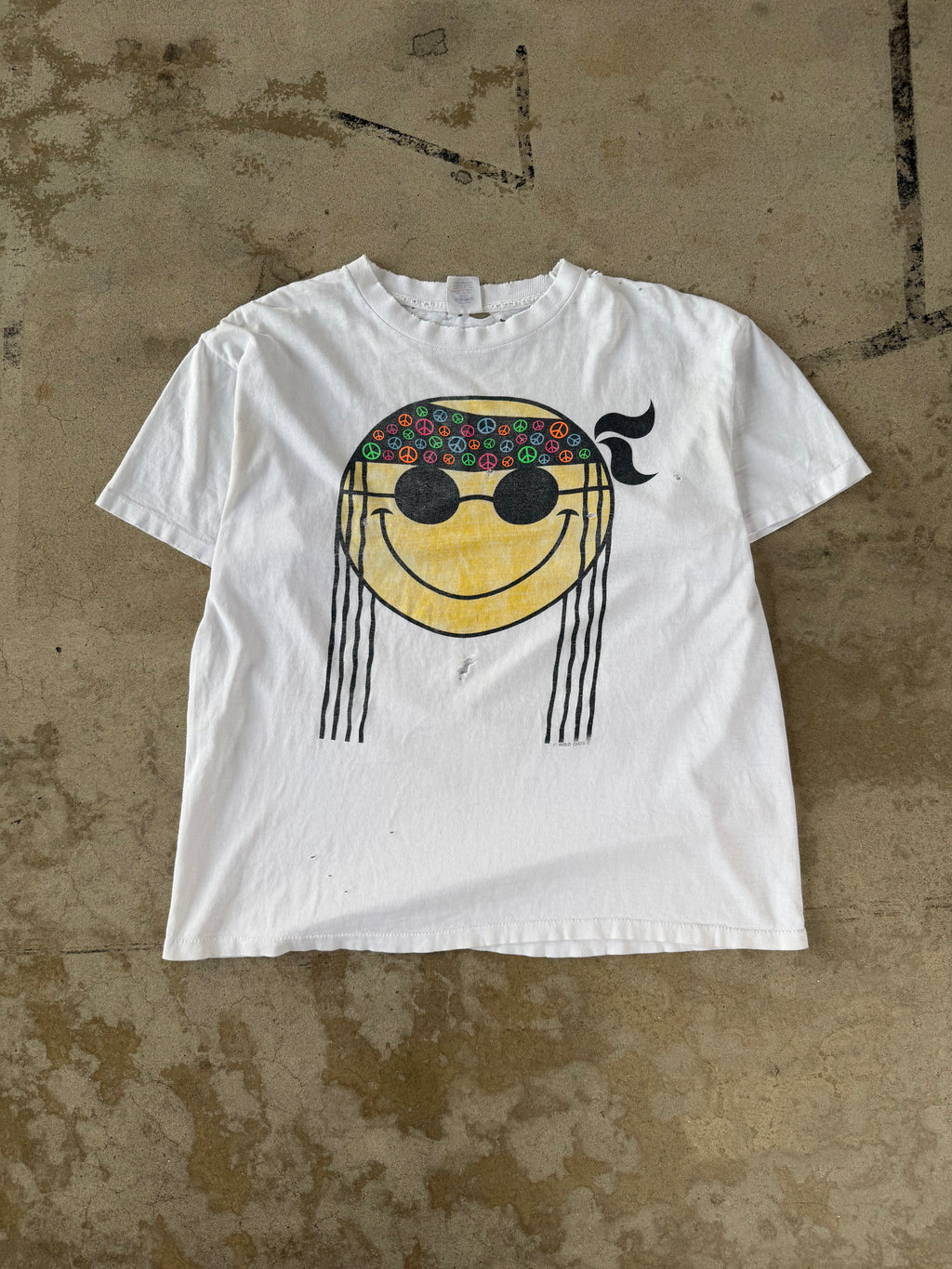 90s Smiley Peace Tee | XL