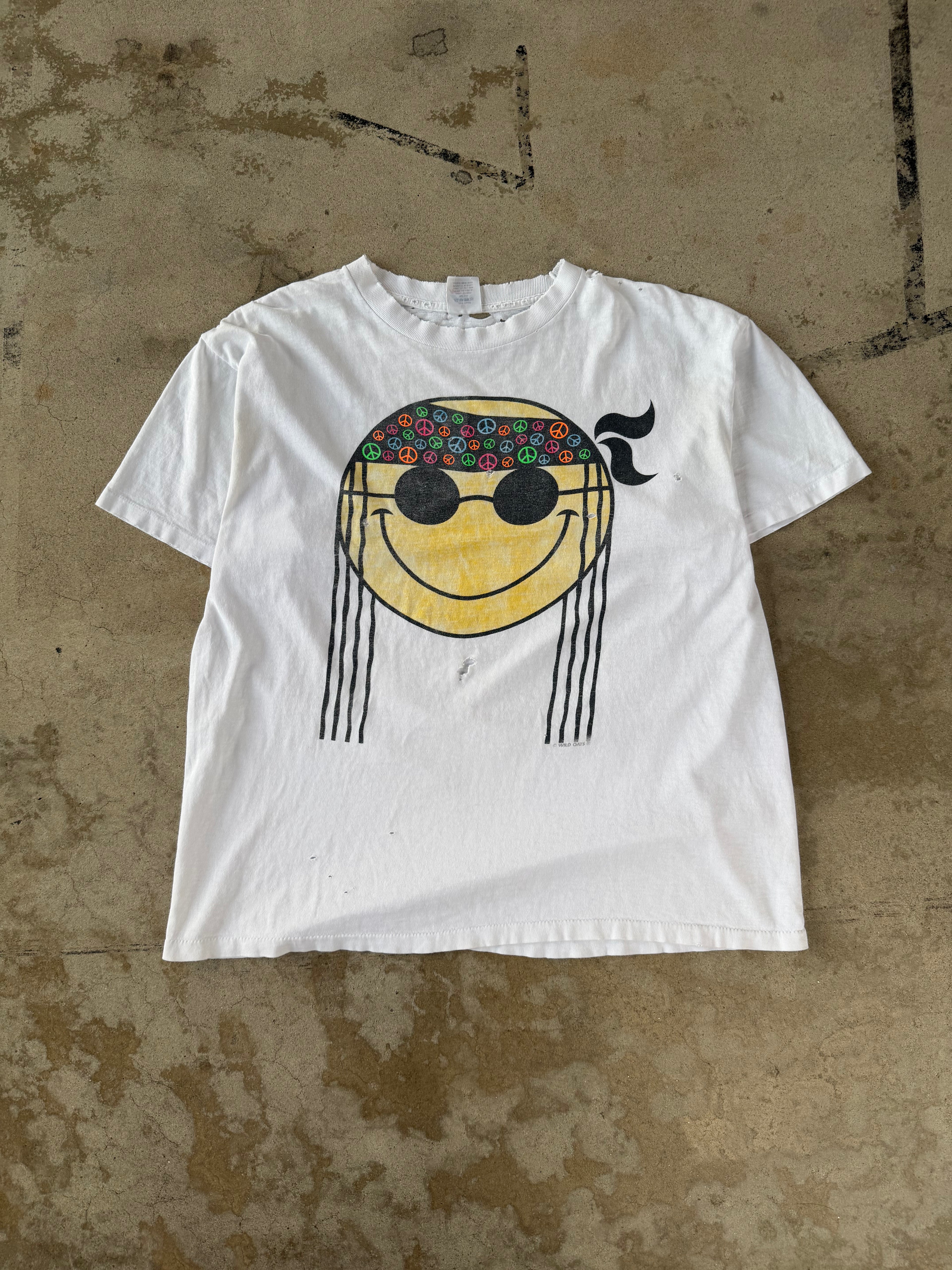 90s Smiley Peace Tee | XL