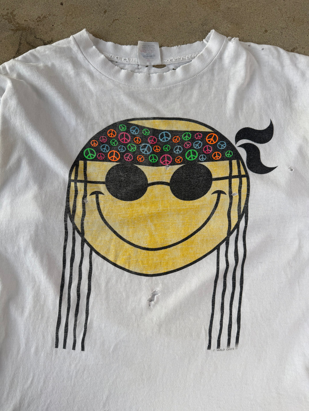 90s Smiley Peace Tee | XL