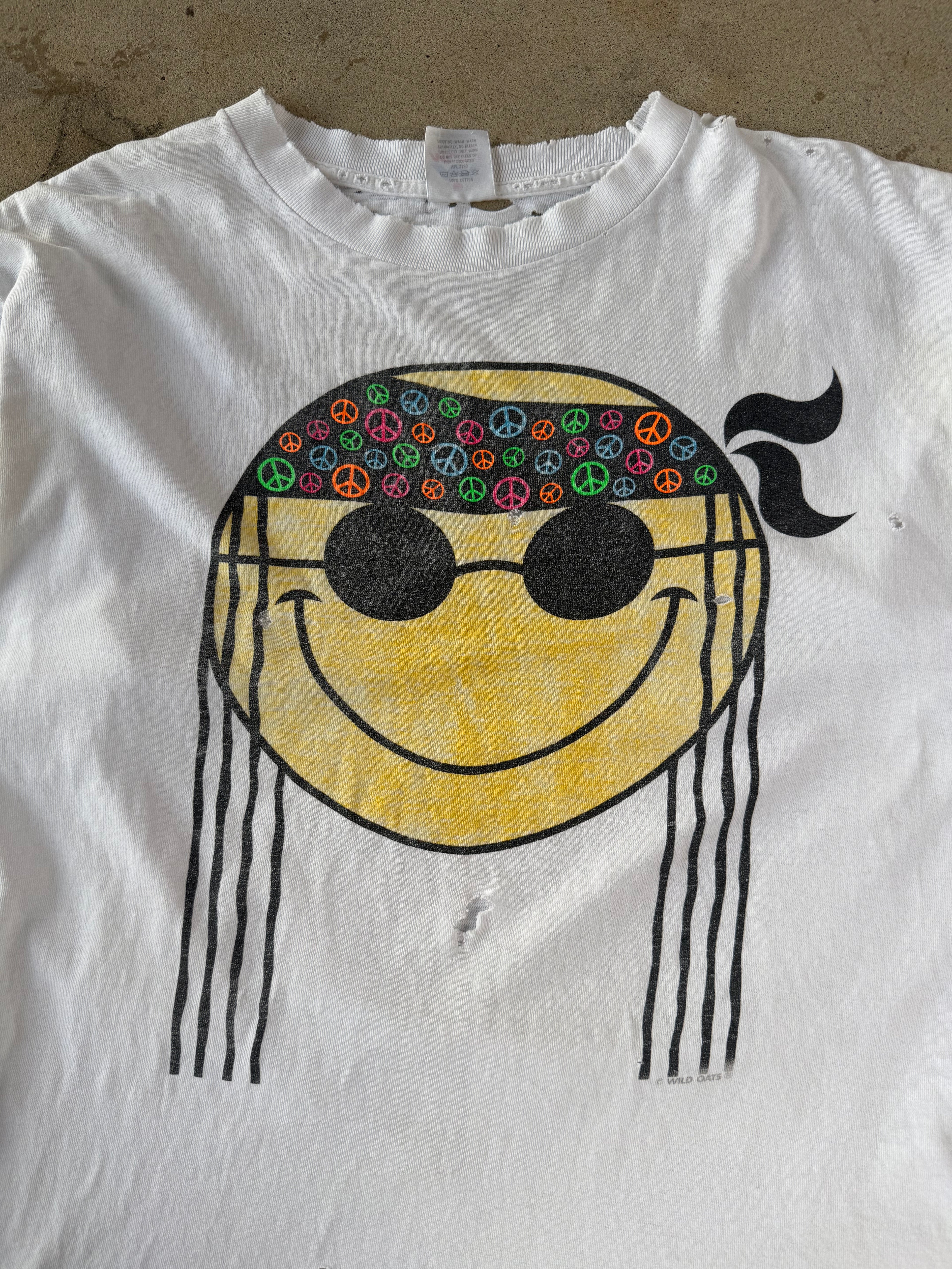 90s Smiley Peace Tee | XL