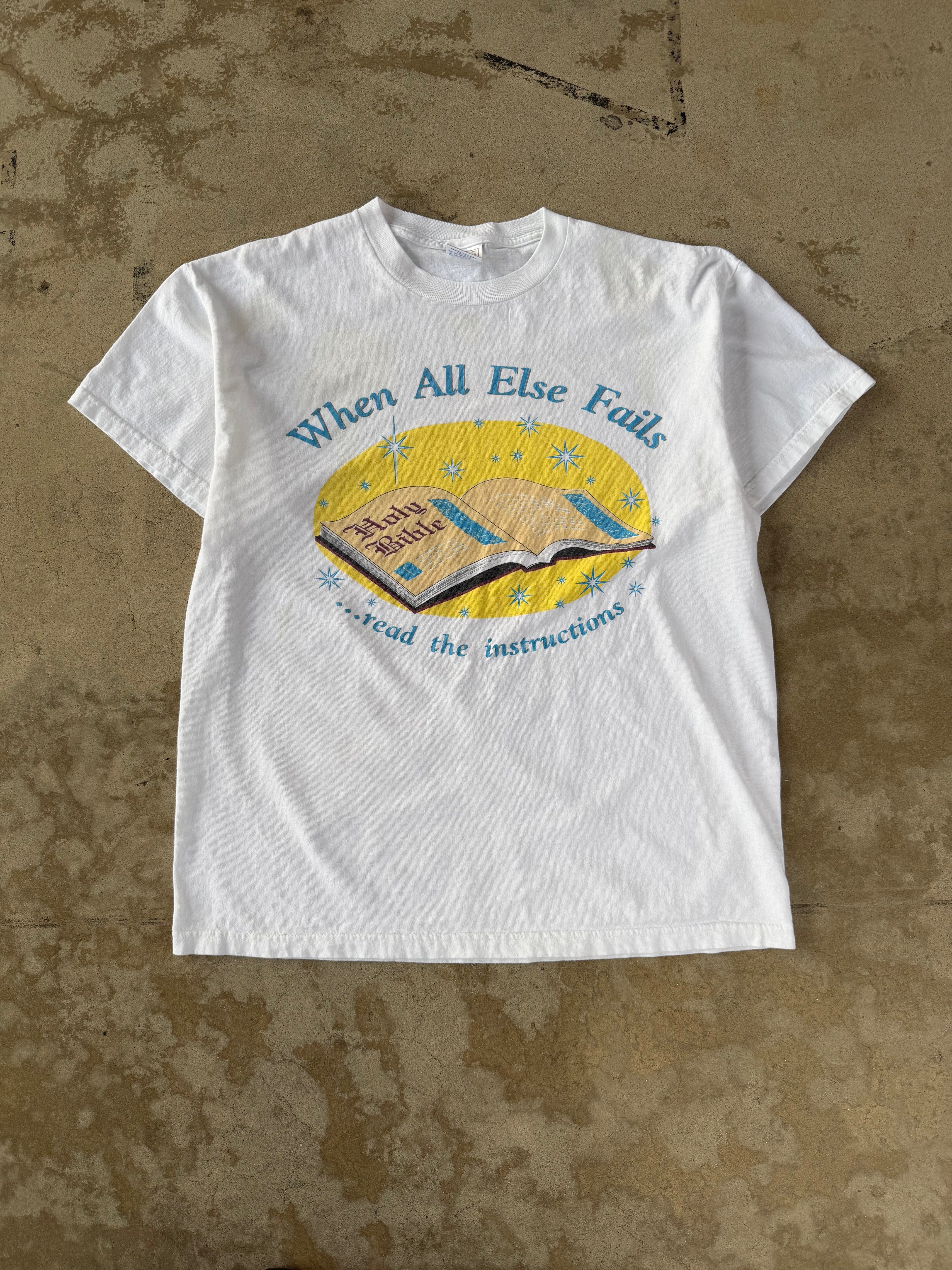 00s "When All Else Fails" Bible Tee | L