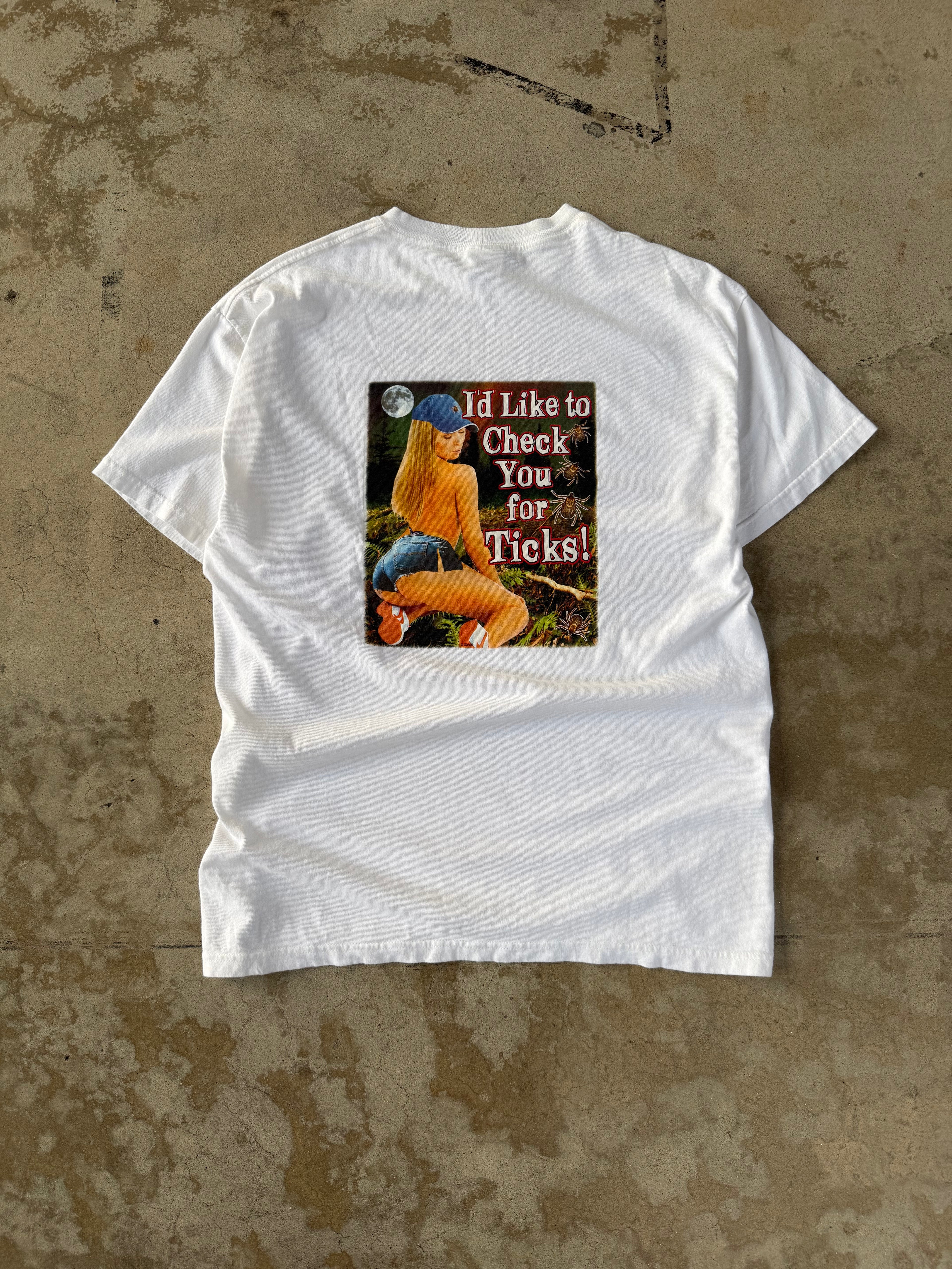 00s "Check You For Ticks" Model Tee | L