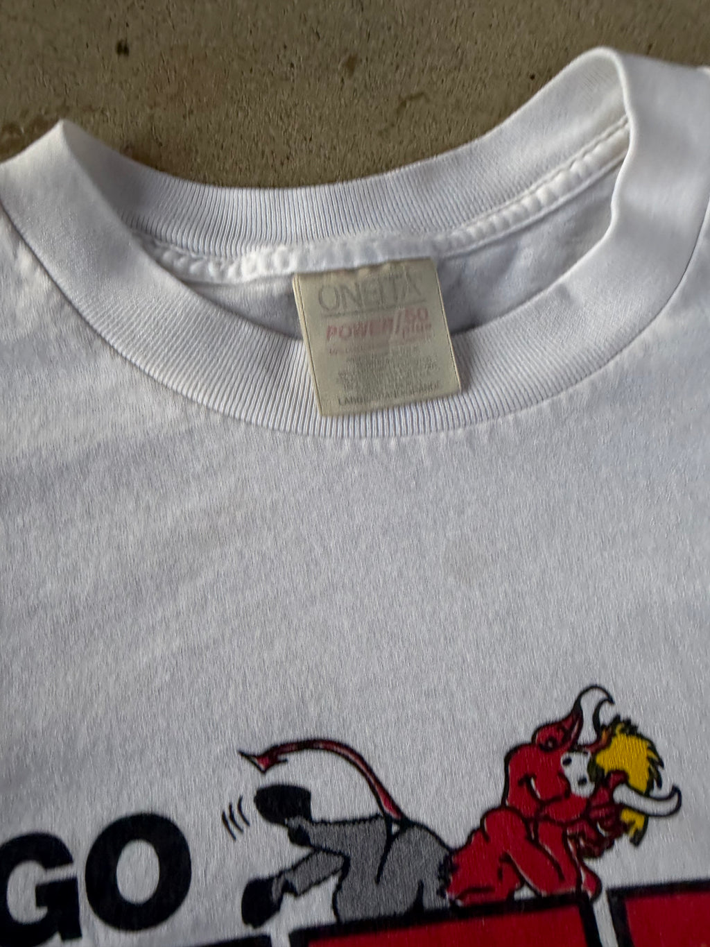 90s "Go To Hell" Word Tee | L