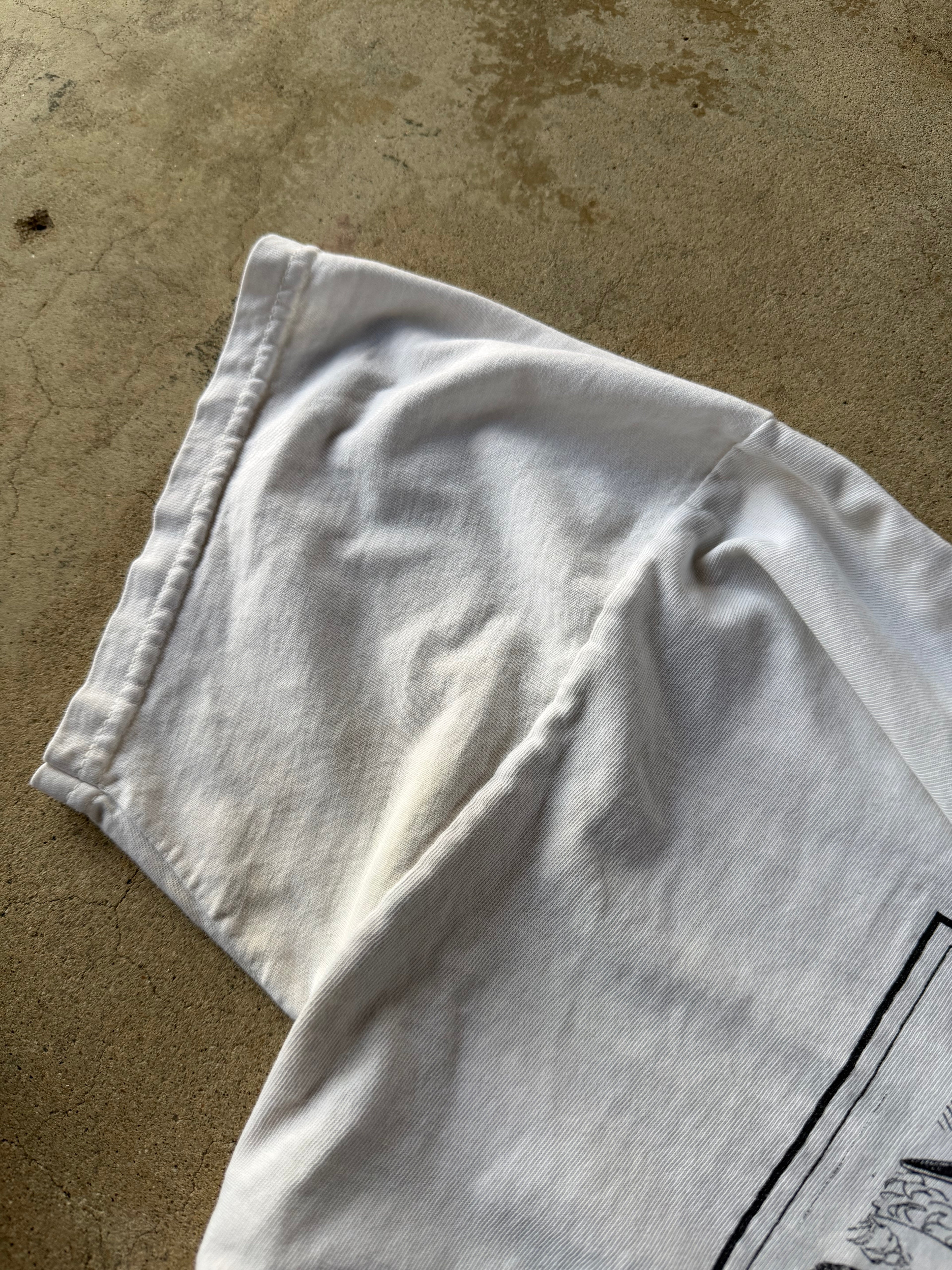 90s Japanese WWII Pilot Fighter Propaganda Tee | M