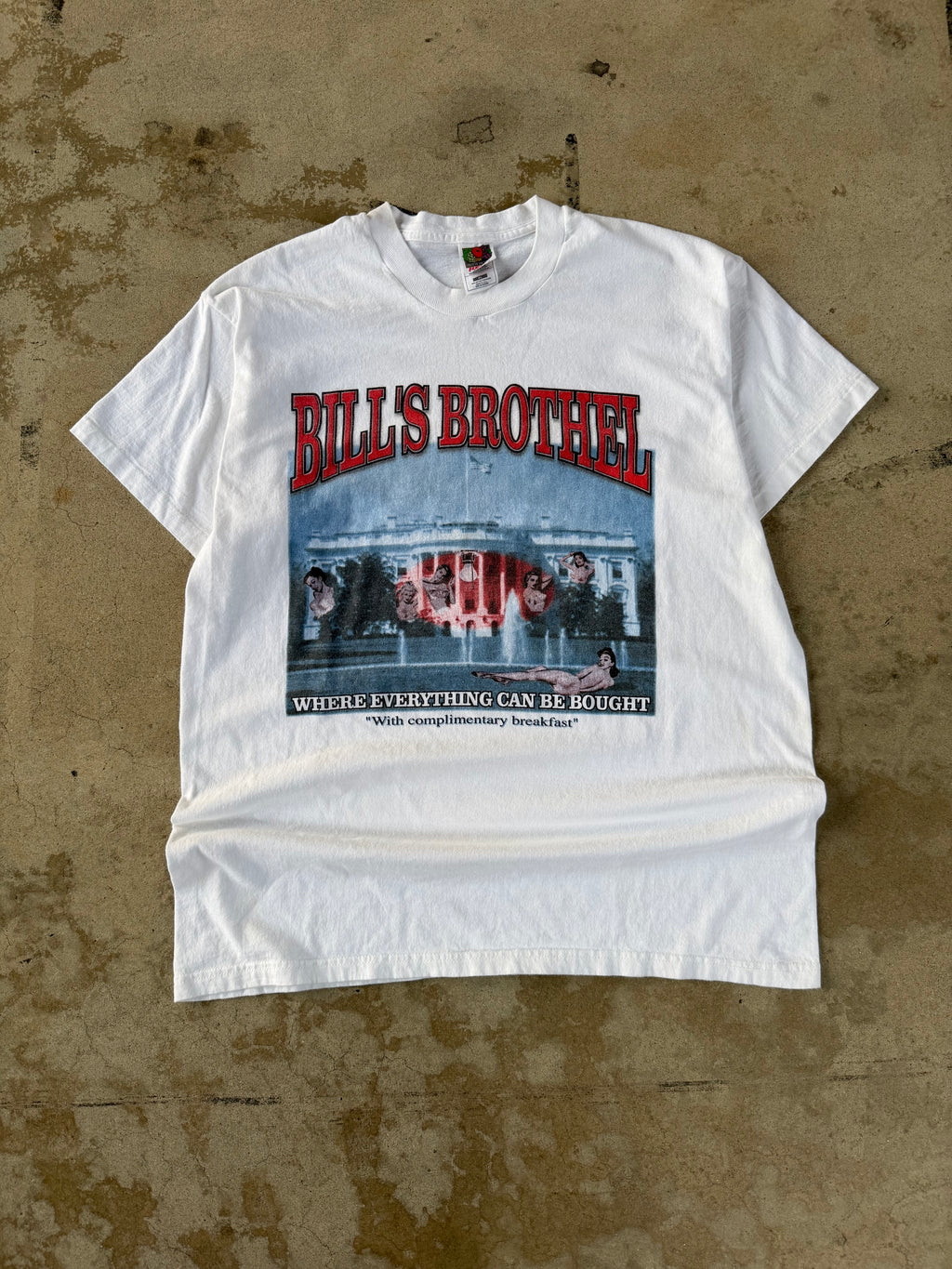 00s Bills Brothel White House Parody Tee | XL