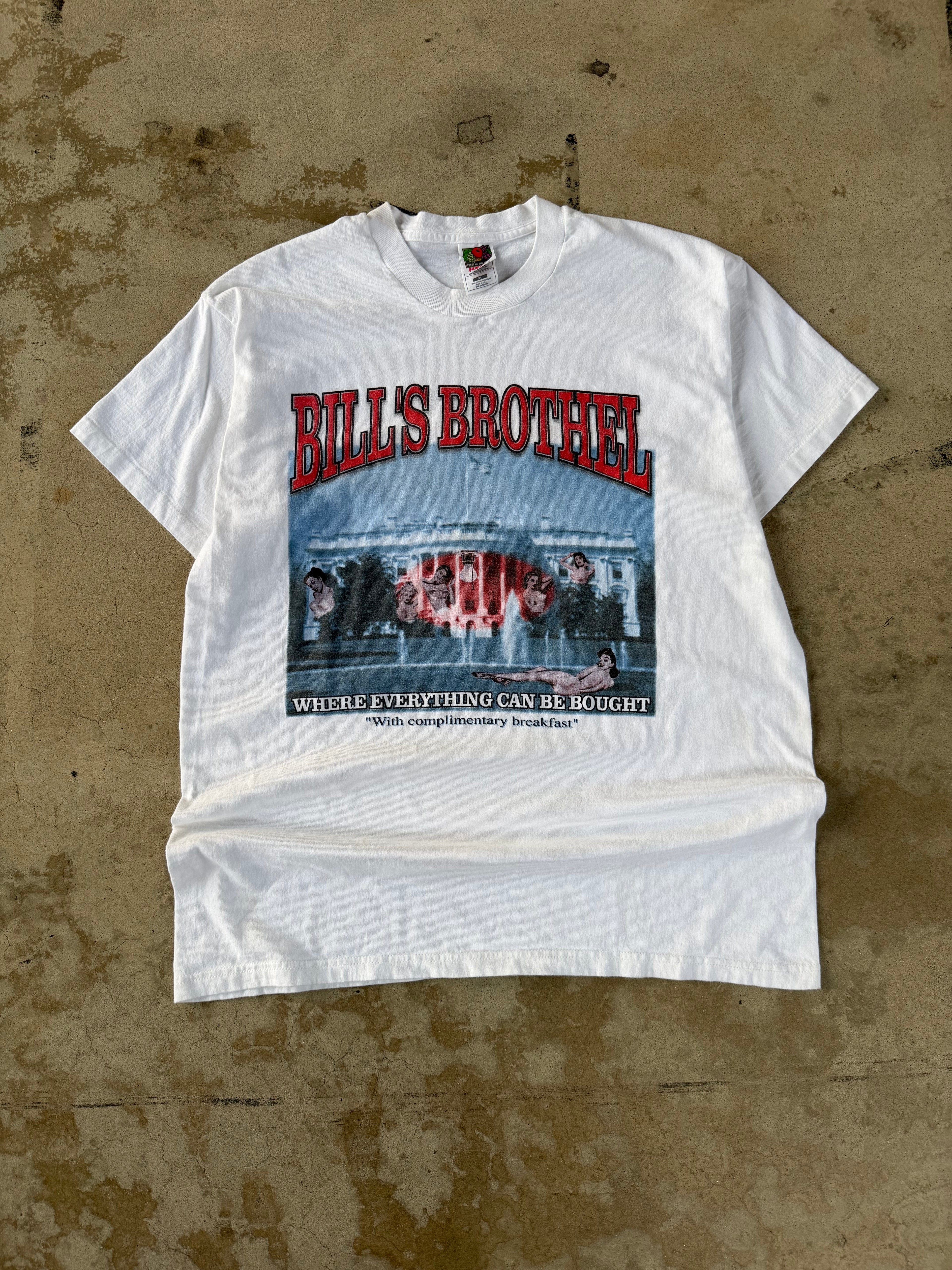 00s Bills Brothel White House Parody Tee | XL