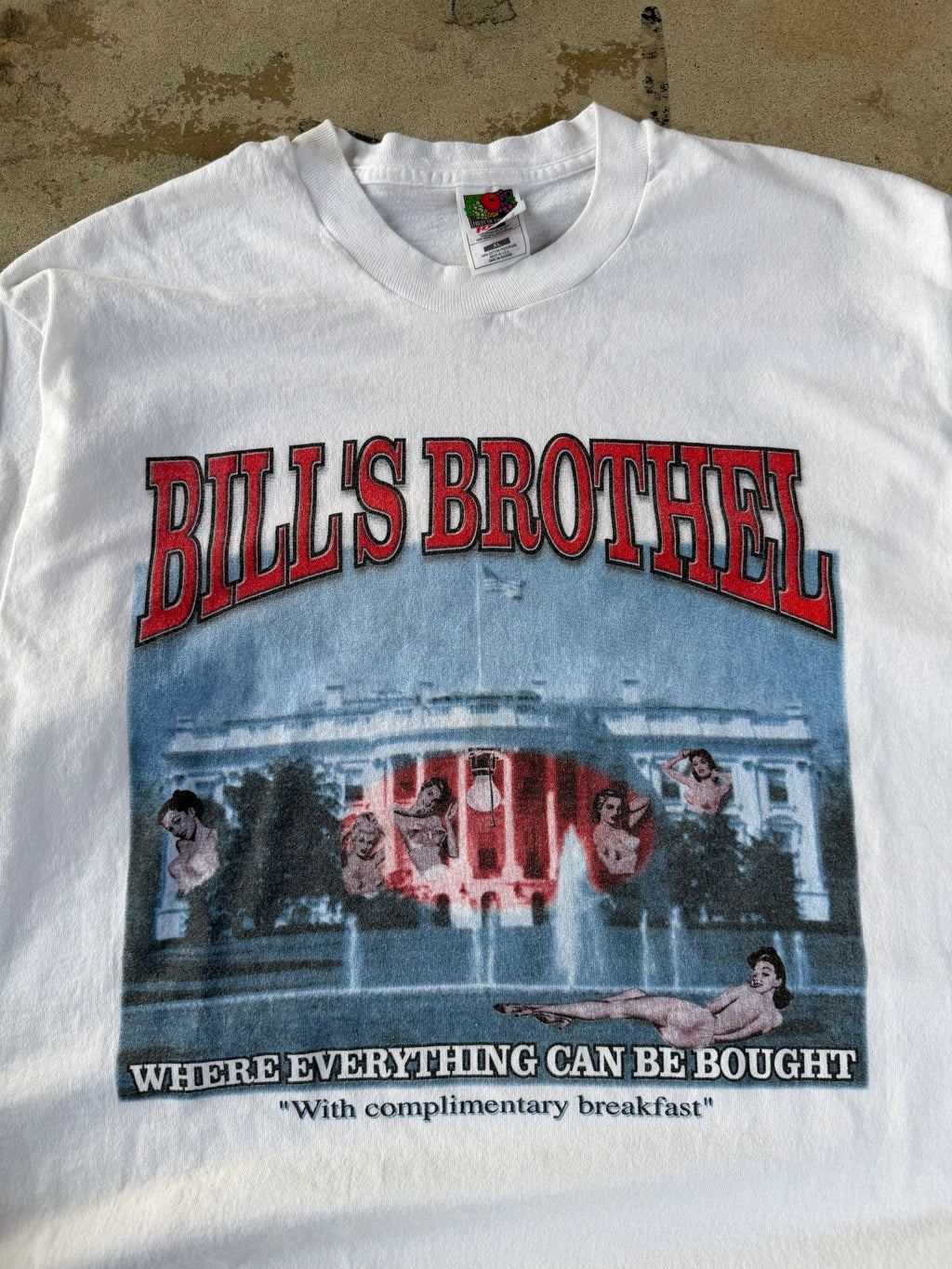 00s Bills Brothel White House Parody Tee | XL