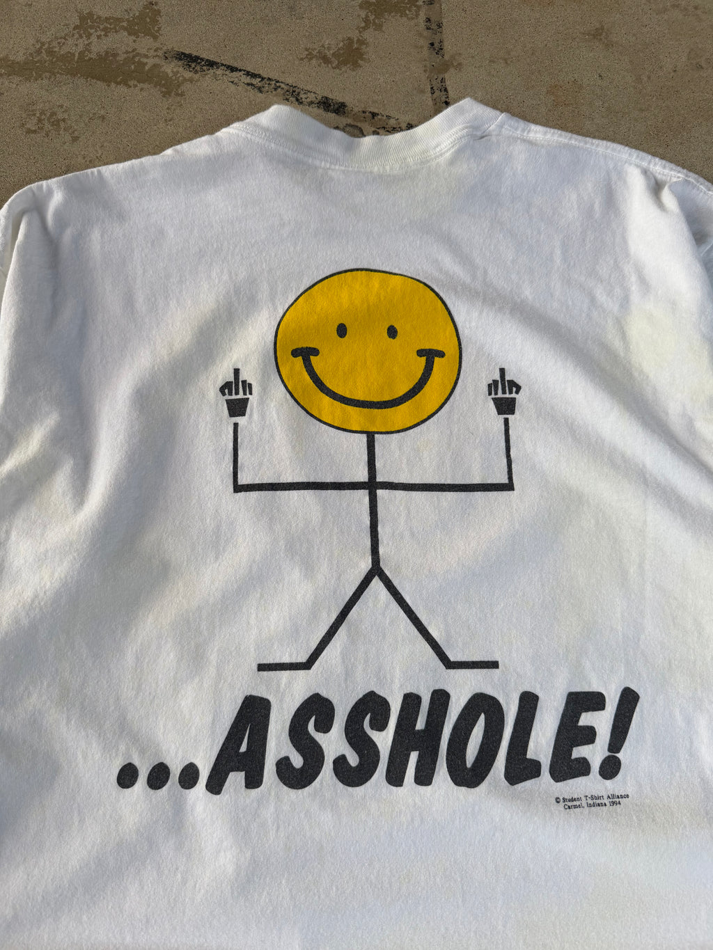90s "Have A Nice Day A**HOLE" Smiley | XL