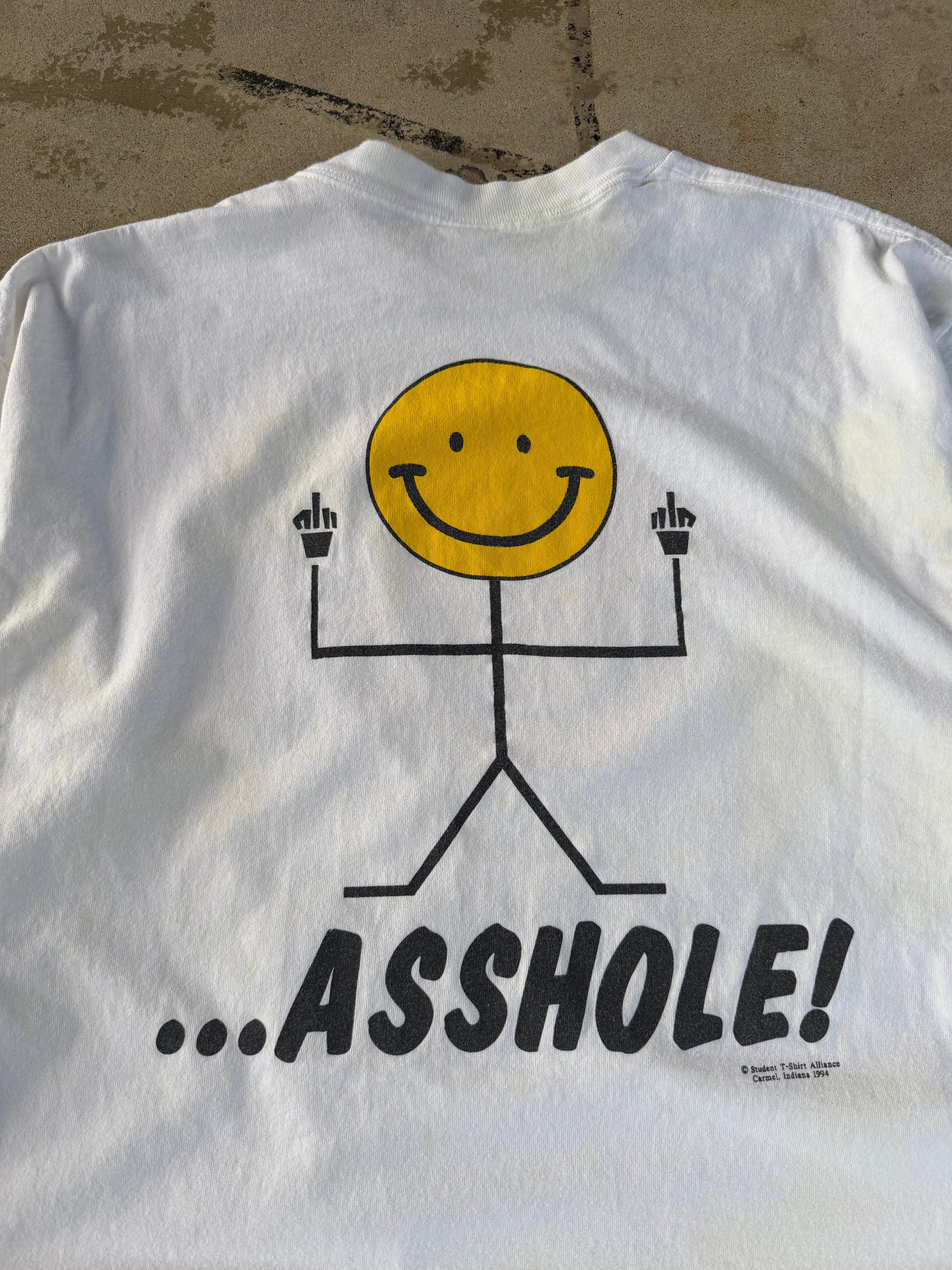 90s "Have A Nice Day A**HOLE" Smiley | XL