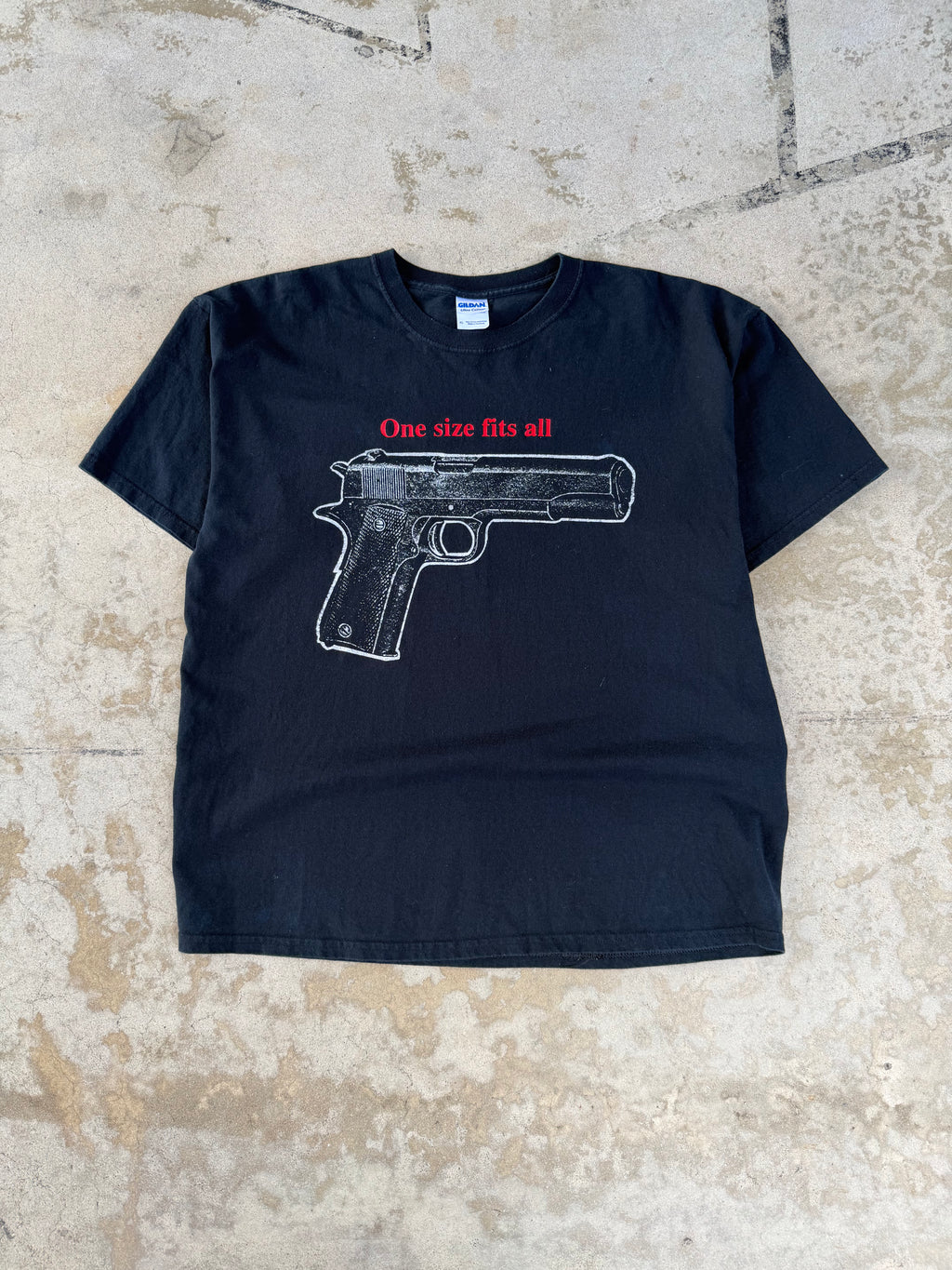 00s Pistol "One Size Fits All" Gun Tee | XL