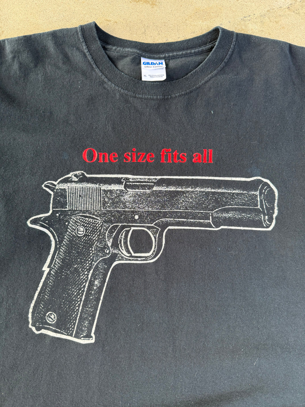 00s Pistol "One Size Fits All" Gun Tee | XL