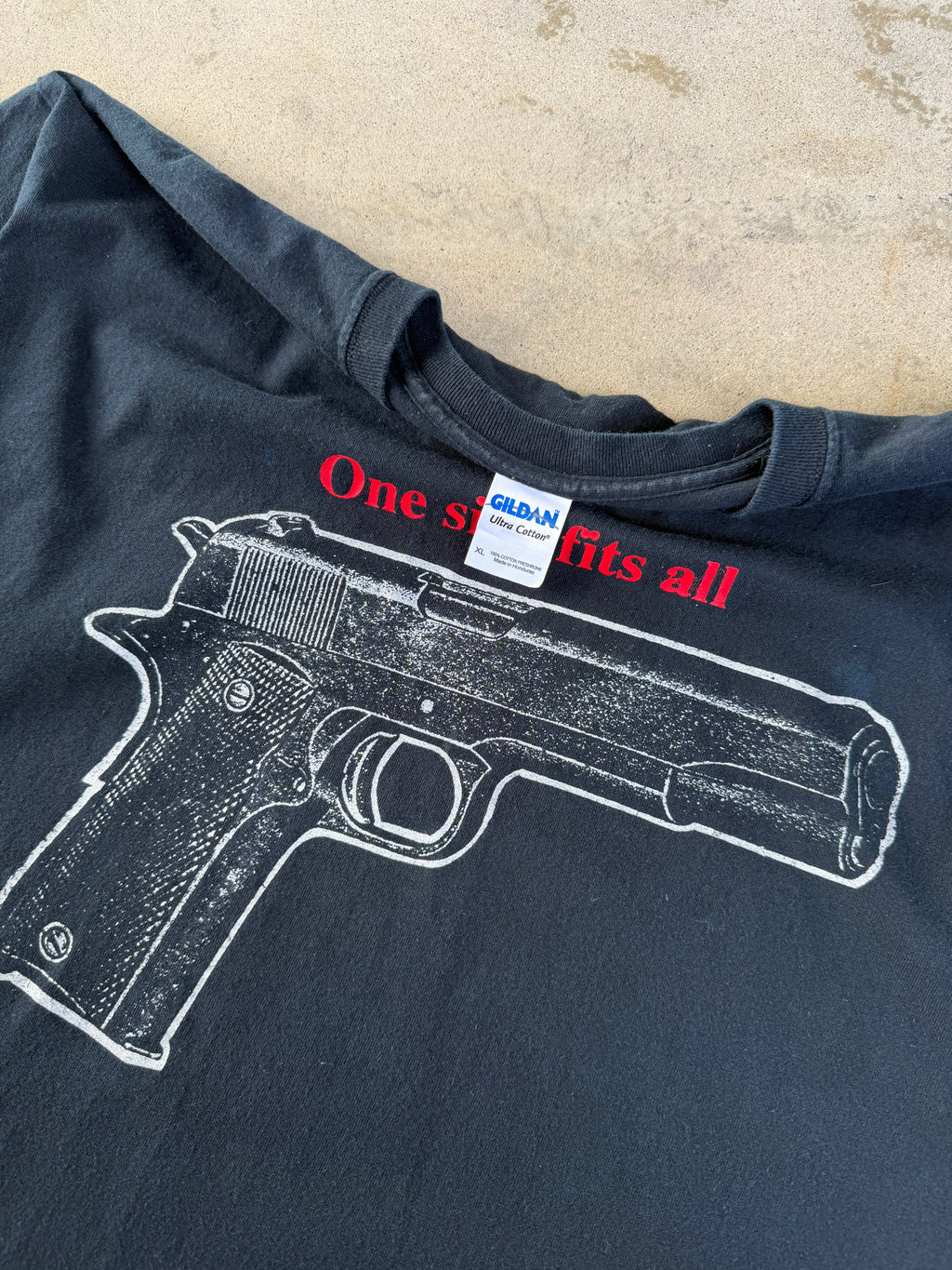 00s Pistol "One Size Fits All" Gun Tee | XL