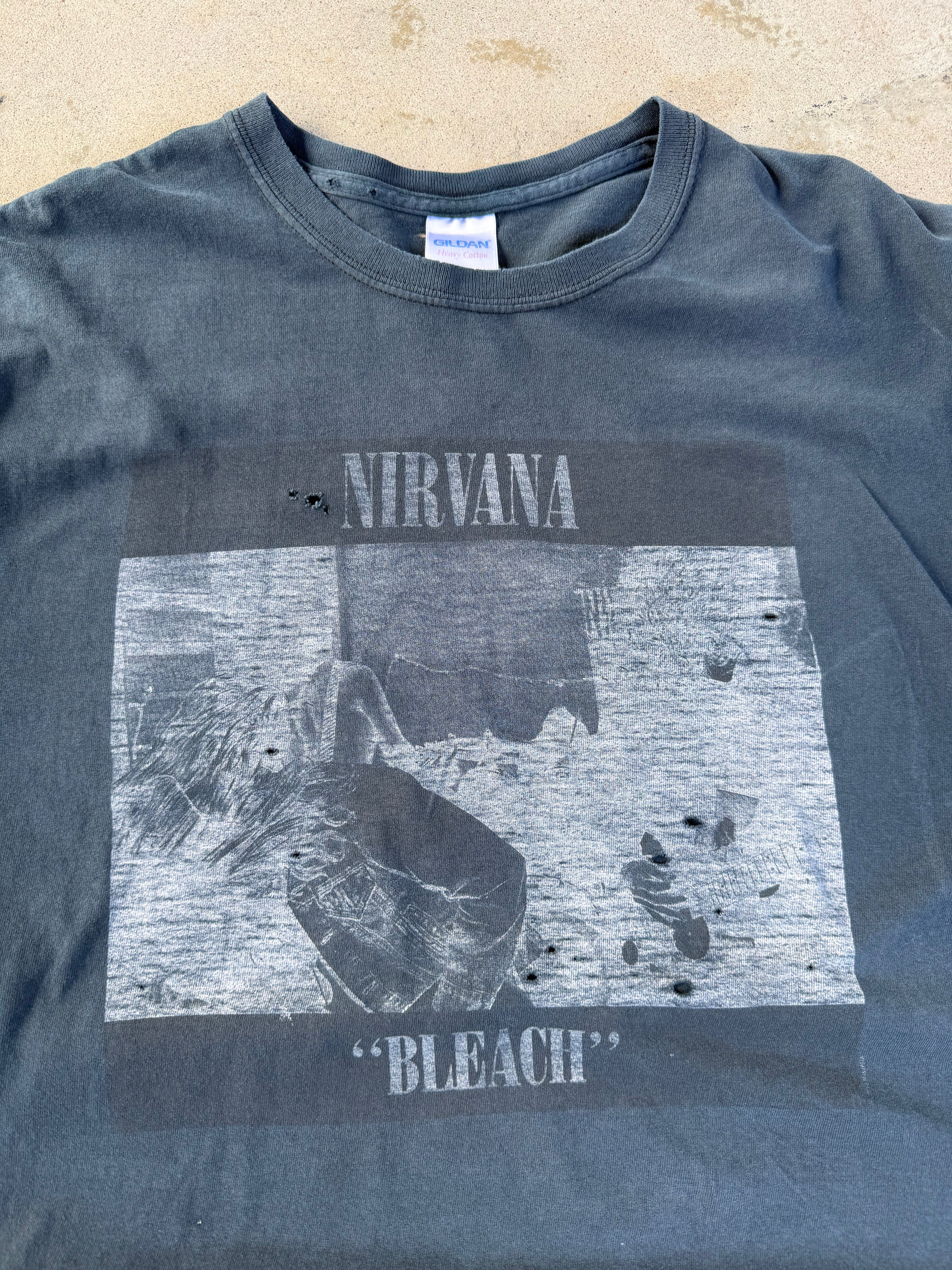 00s Faded/Distressed Nirvana Bleach | XXL