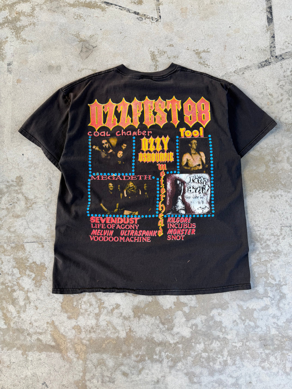 1998 Faded Ozzfest Tee  | XL