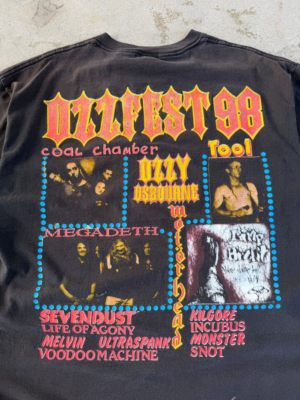 1998 Faded Ozzfest Tee  | XL