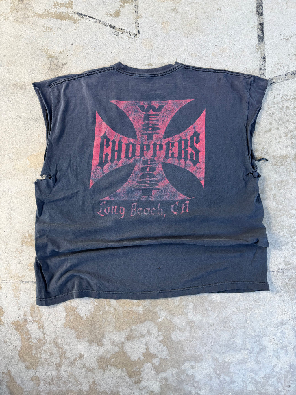 00s West Coast Choppers SMOKED Cutoff | XL