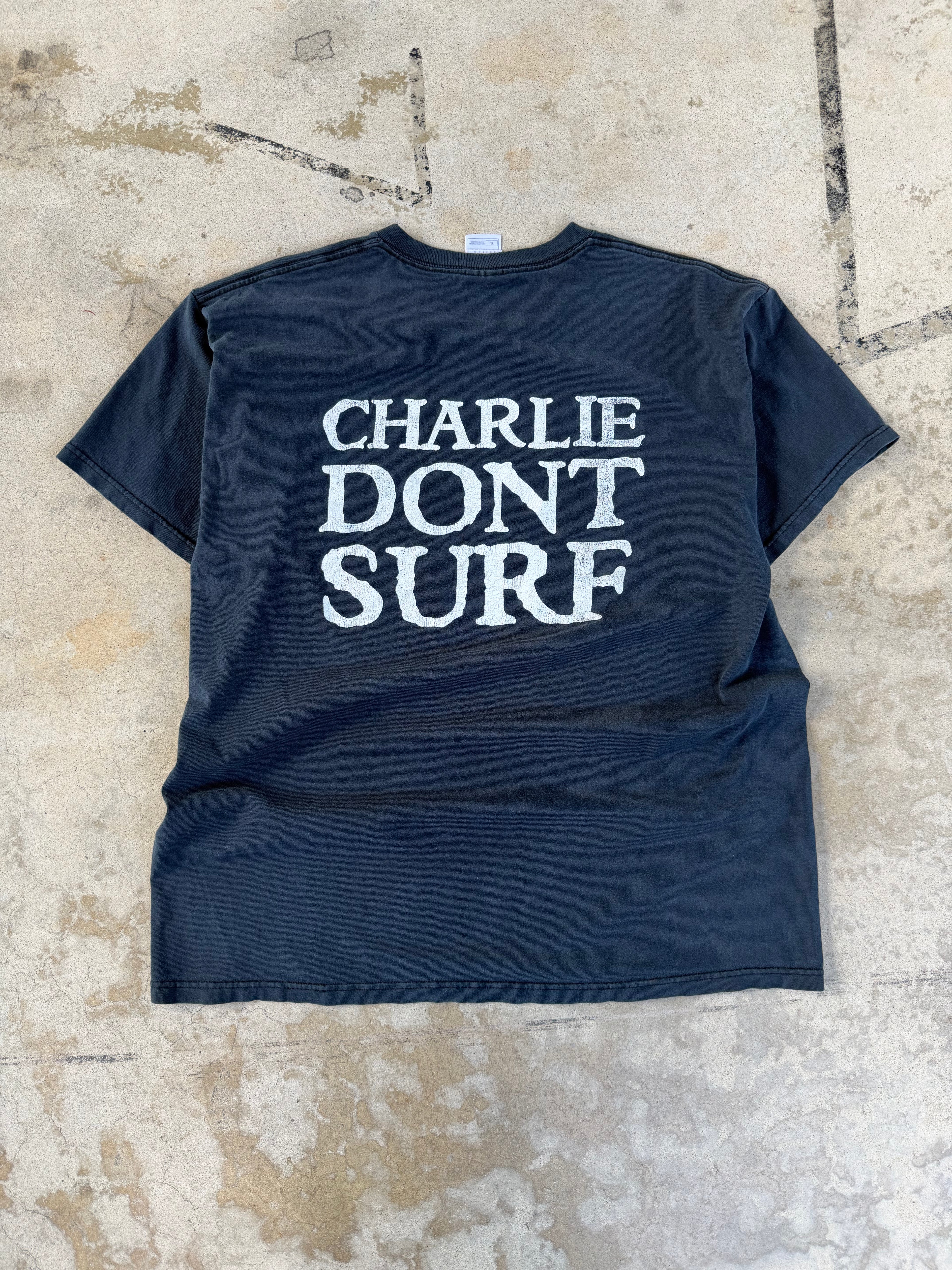 00s Charles Manson "CHARLIE DONT SURF" Tee | XL