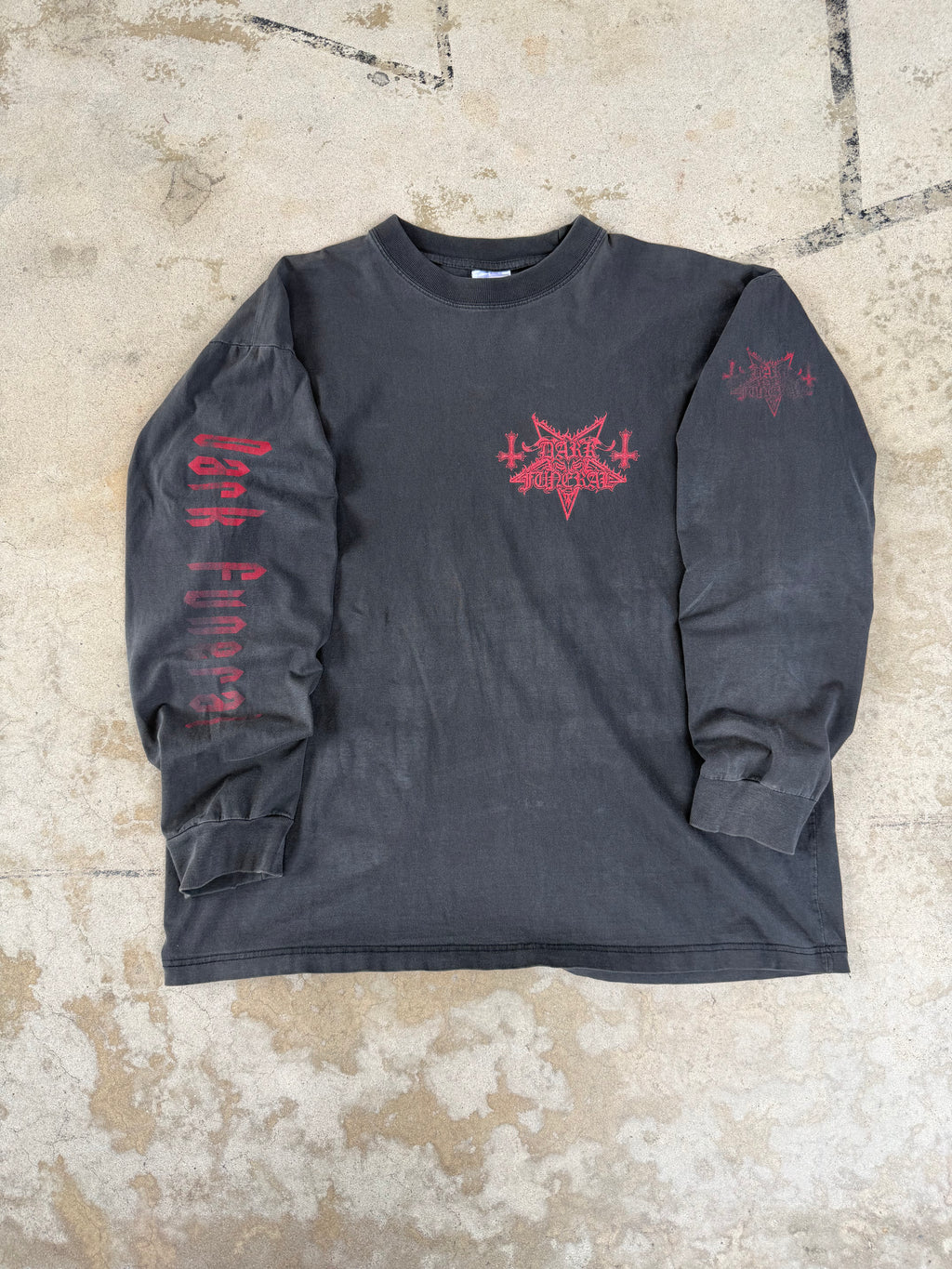 90s Faded Dark Funeral Euro Longsleeve | XL