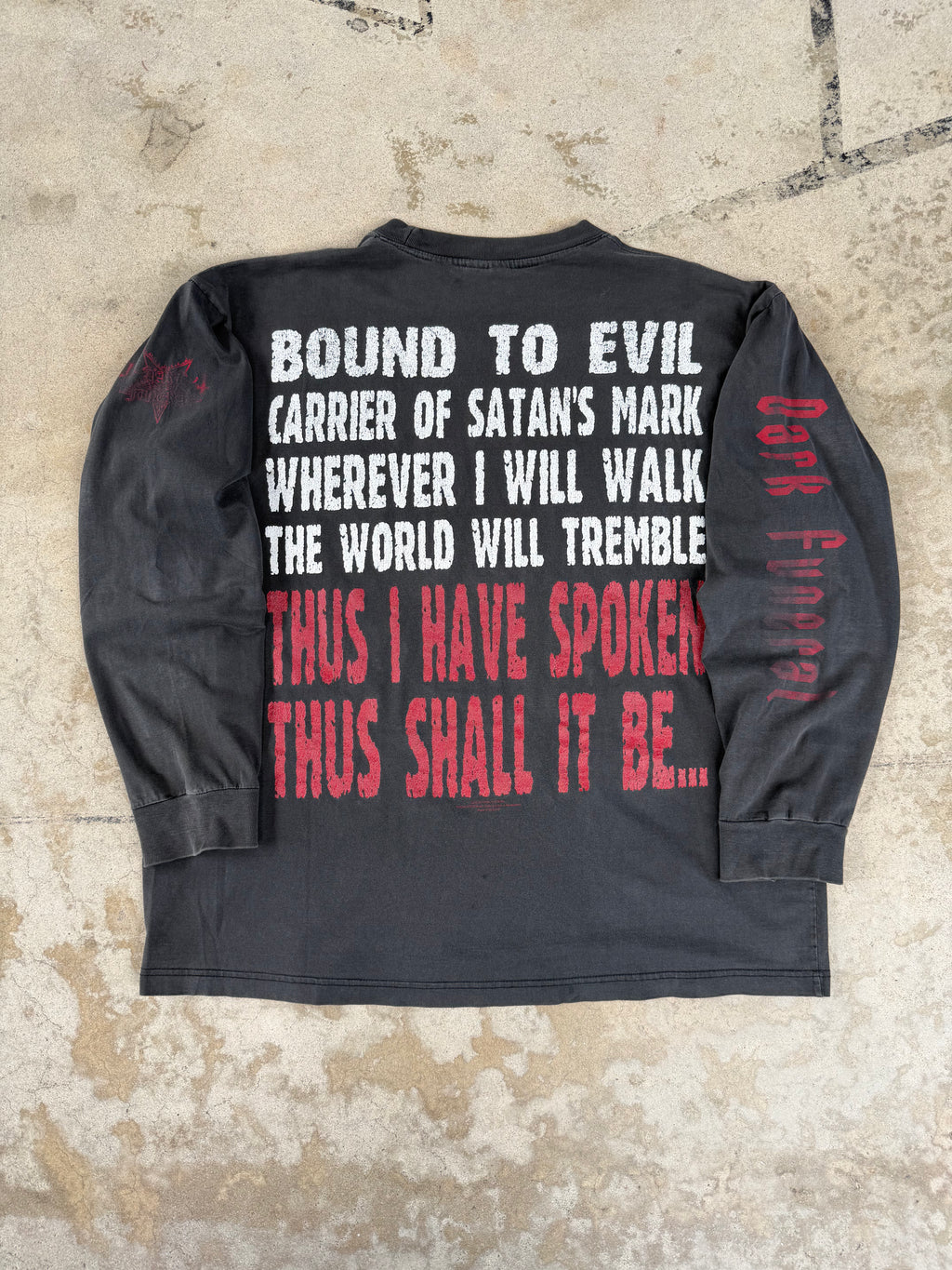 90s Faded Dark Funeral Euro Longsleeve | XL