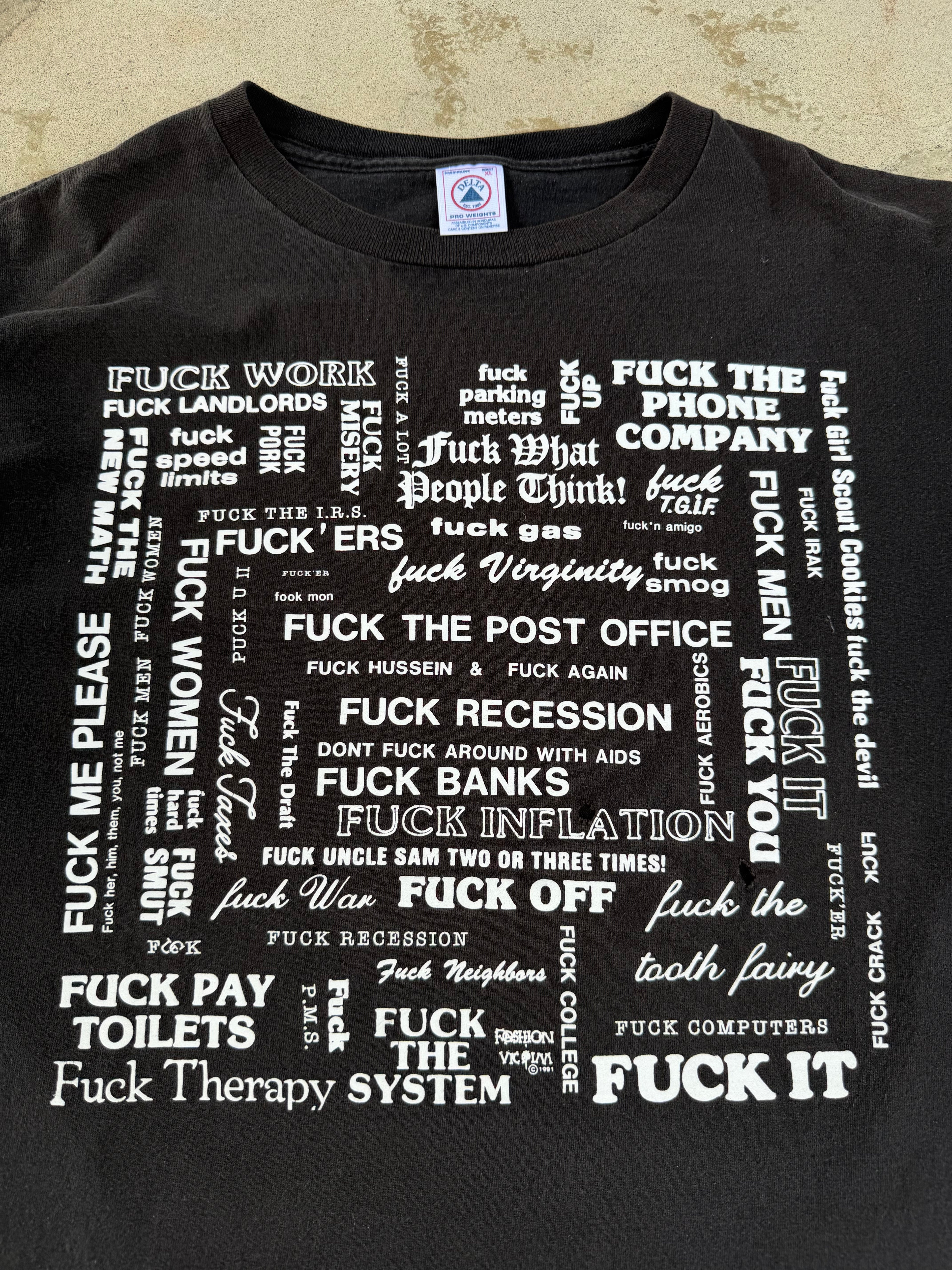 90s Fuck Everything Tee | XL
