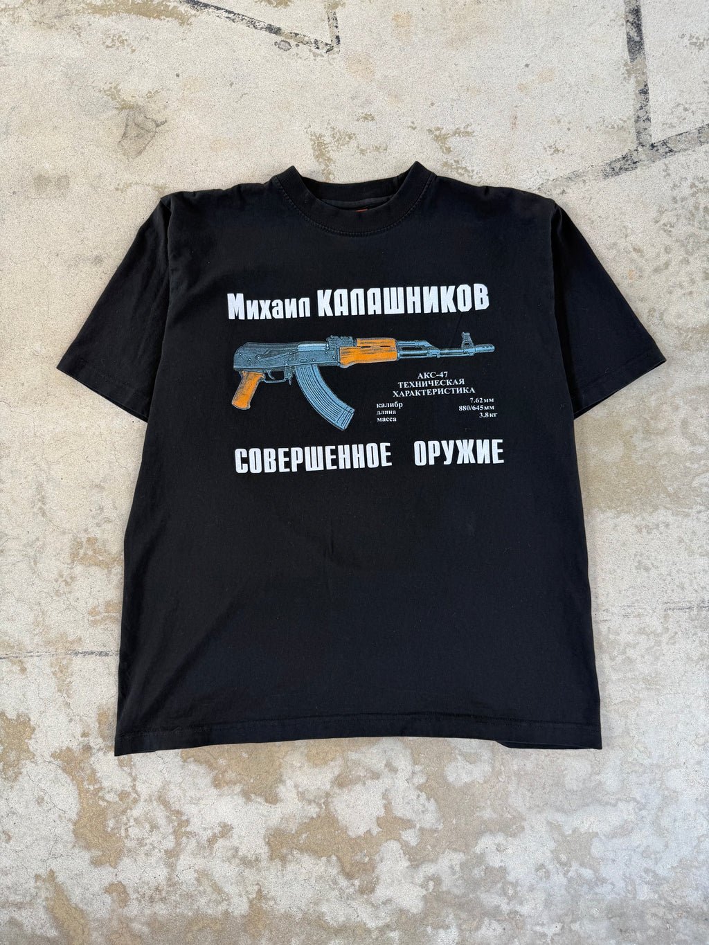 90s Russian AK Tour Tee | XL