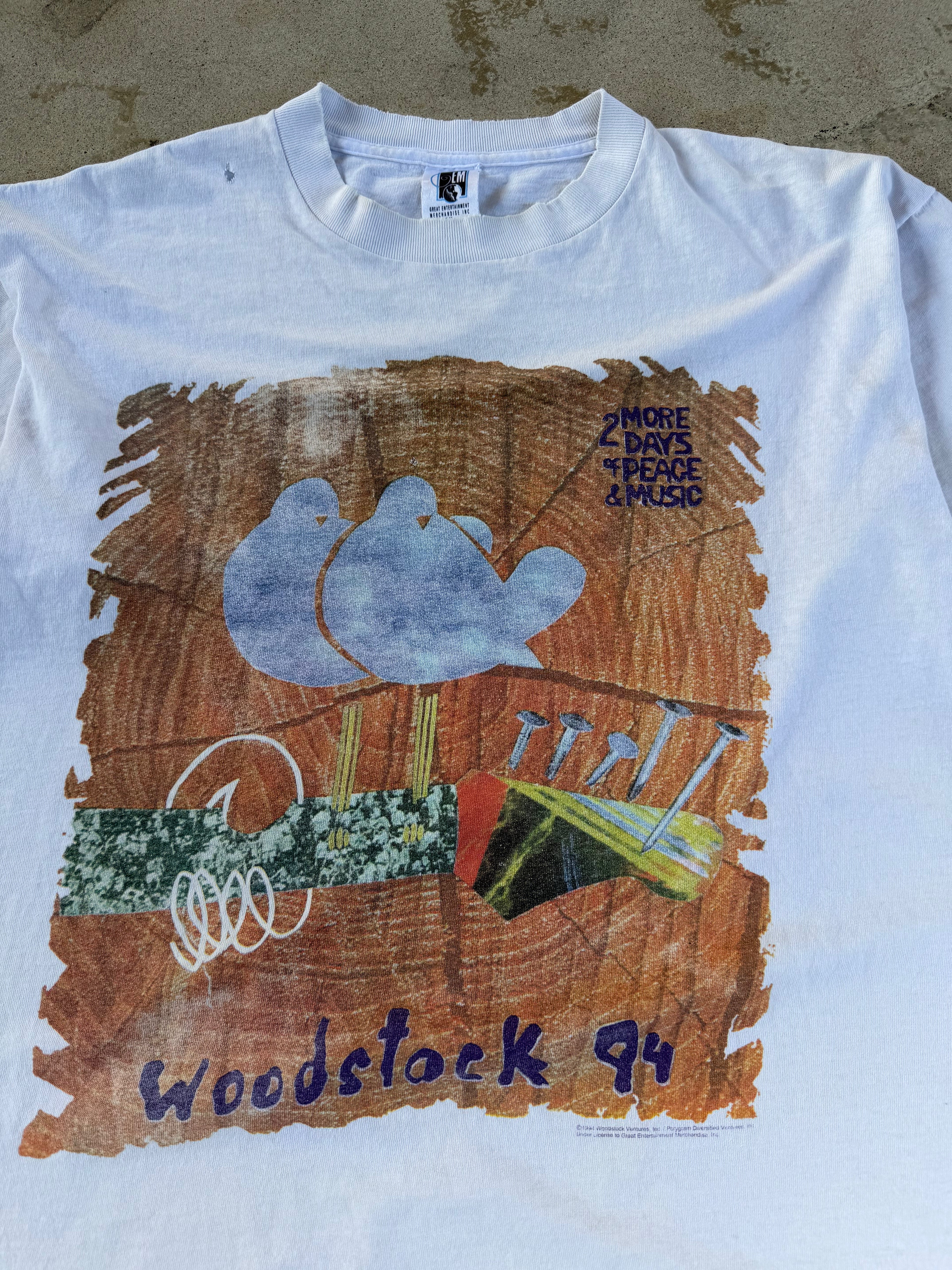 Thrashed/Faded Woodstock 94' Festival Tee | XL
