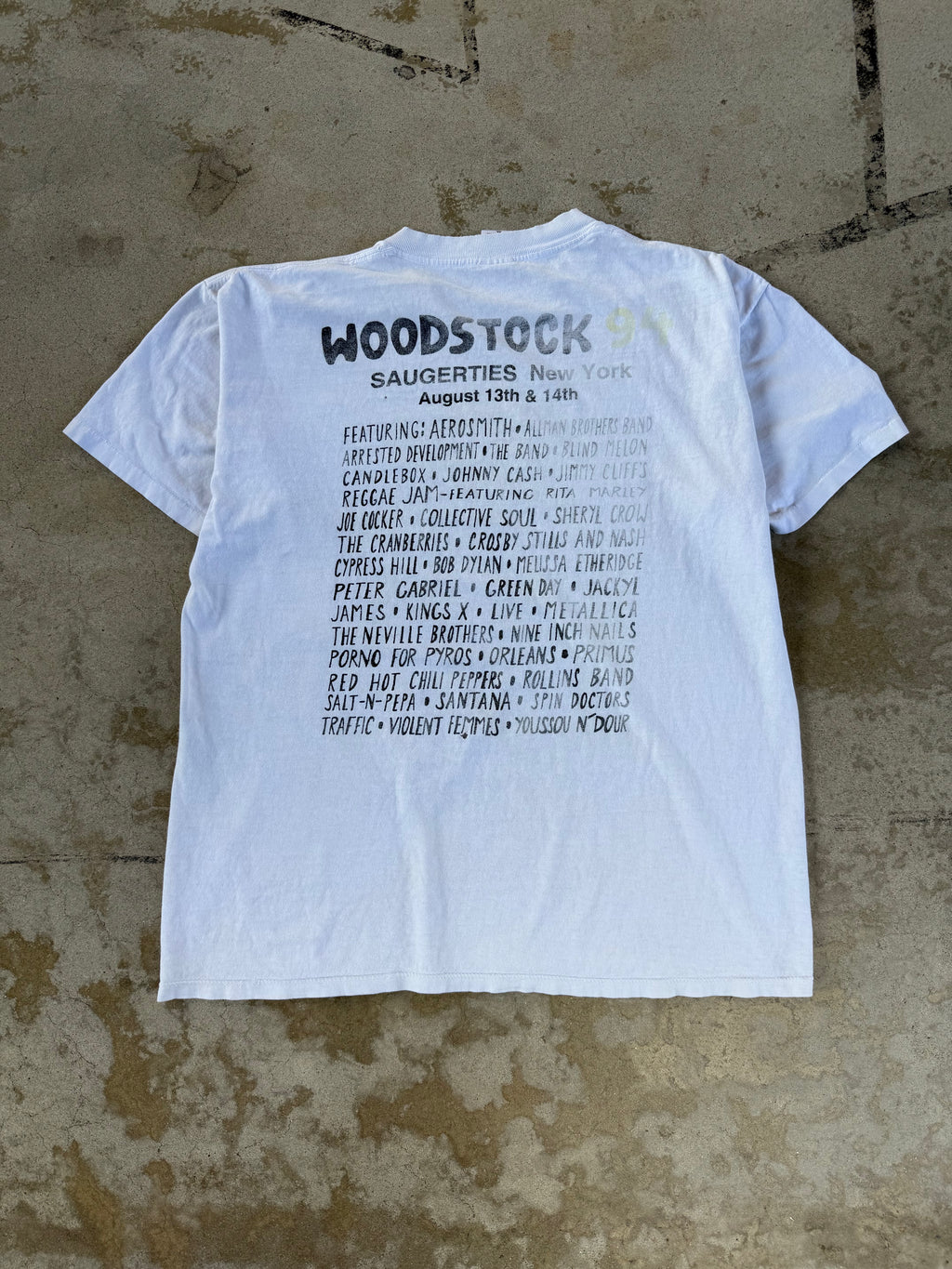 Thrashed/Faded Woodstock 94' Festival Tee | XL