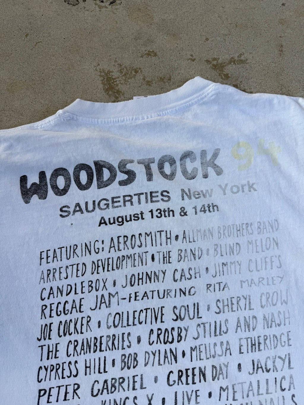 Thrashed/Faded Woodstock 94' Festival Tee | XL