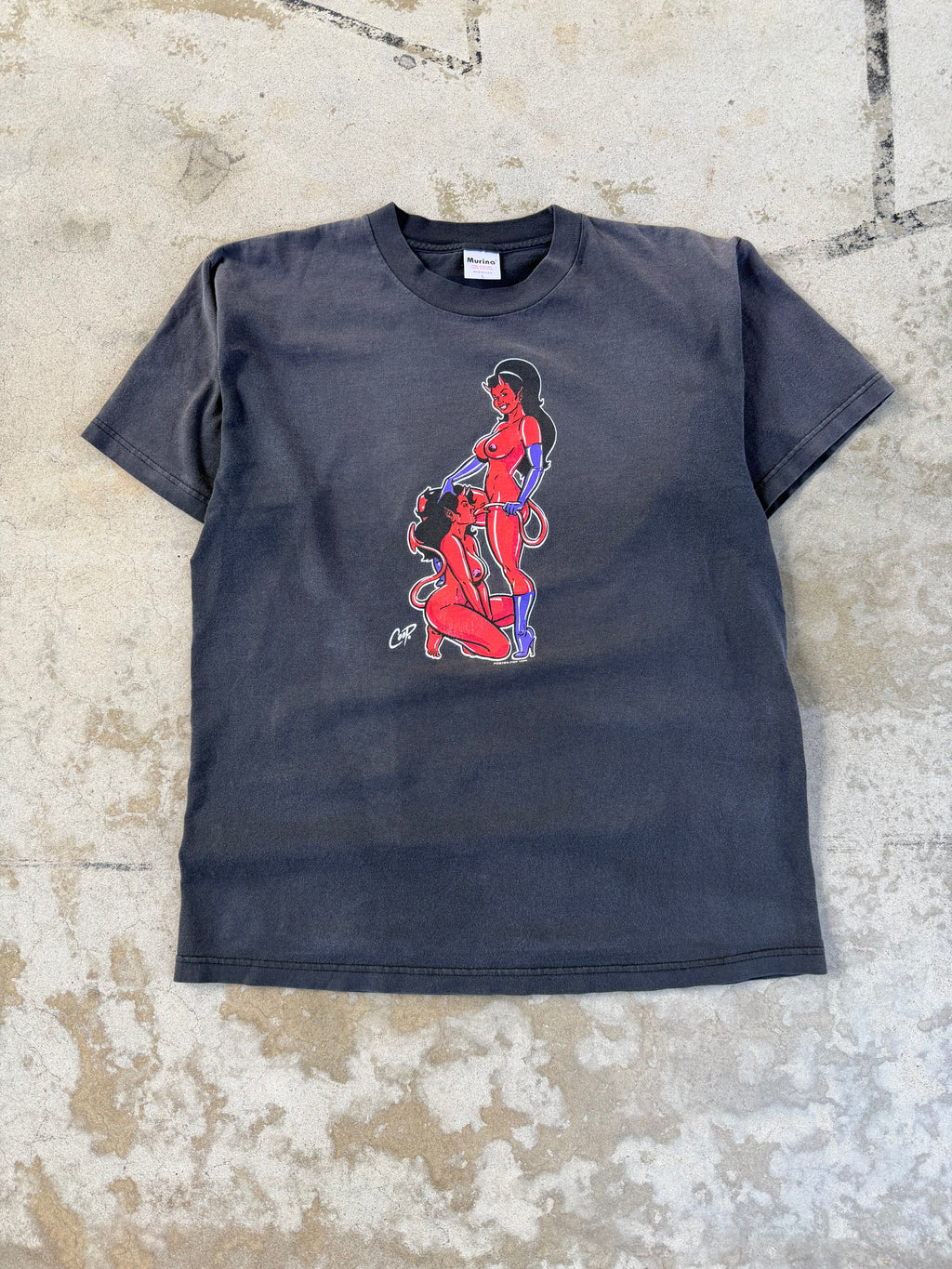 90s FADED Devil Strippers | XL