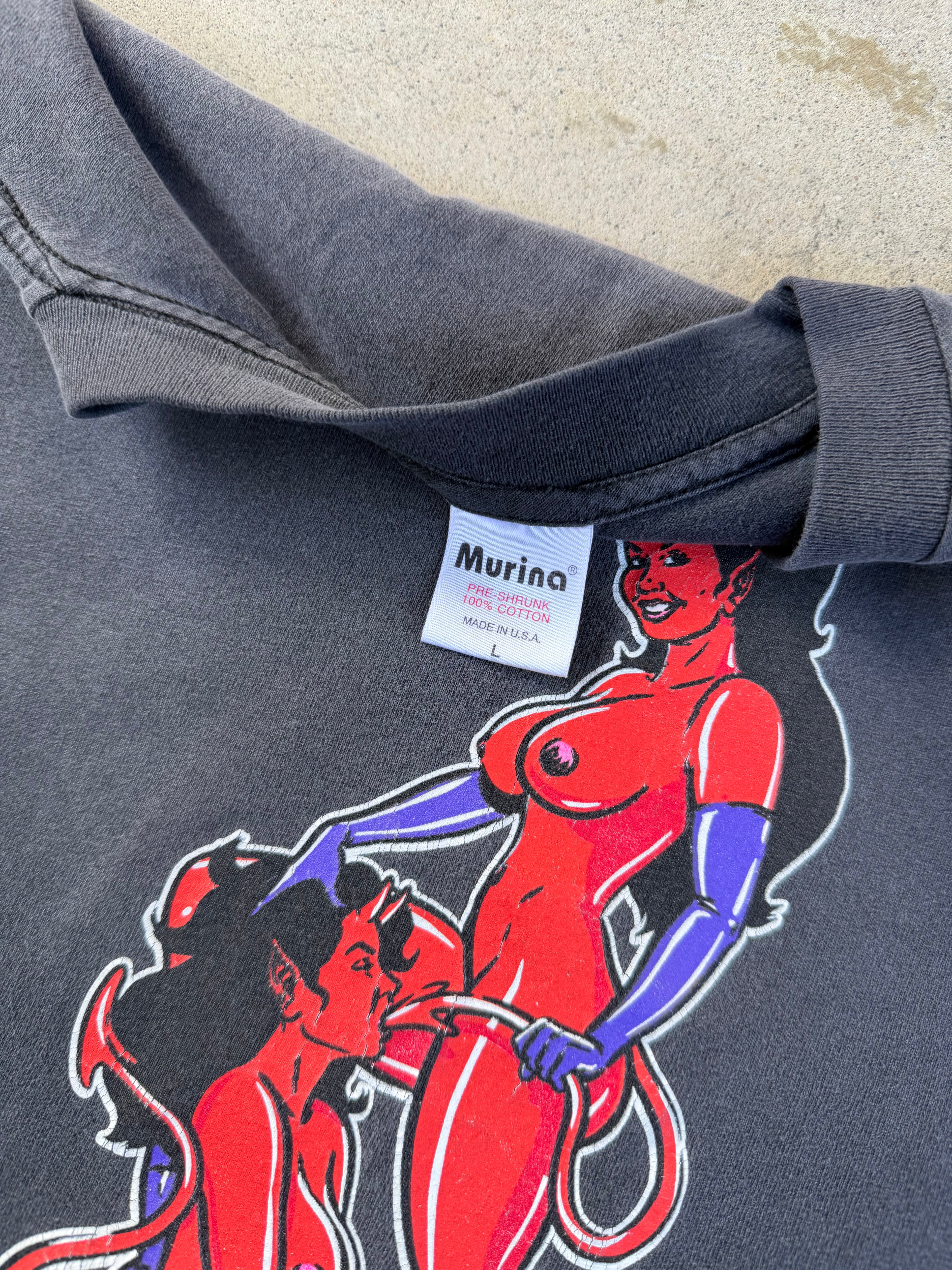 90s FADED Devil Strippers | XL