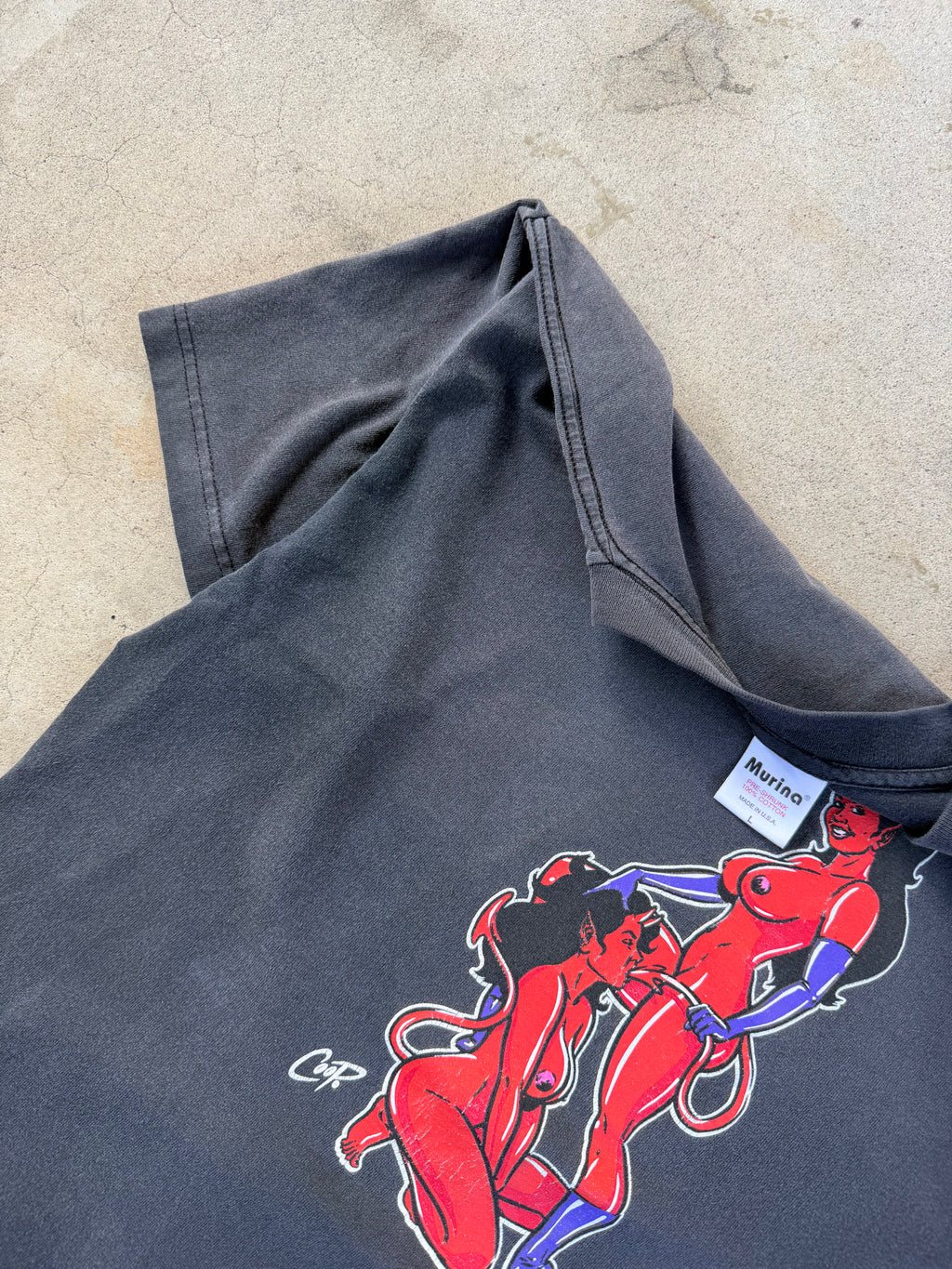 90s FADED Devil Strippers | XL